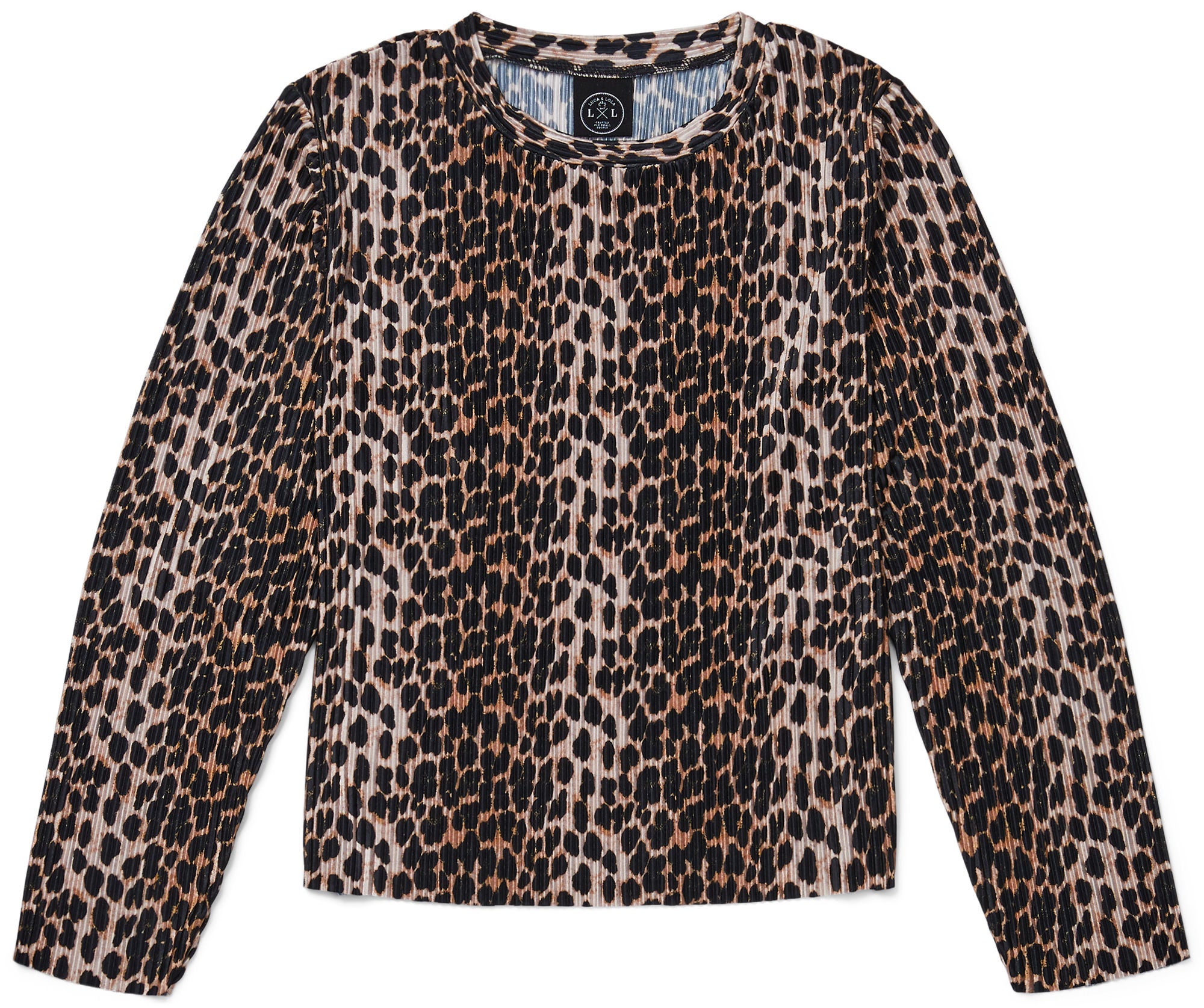 Luca &  Lola Elettra Långärmad Topp|Leopard 134-140