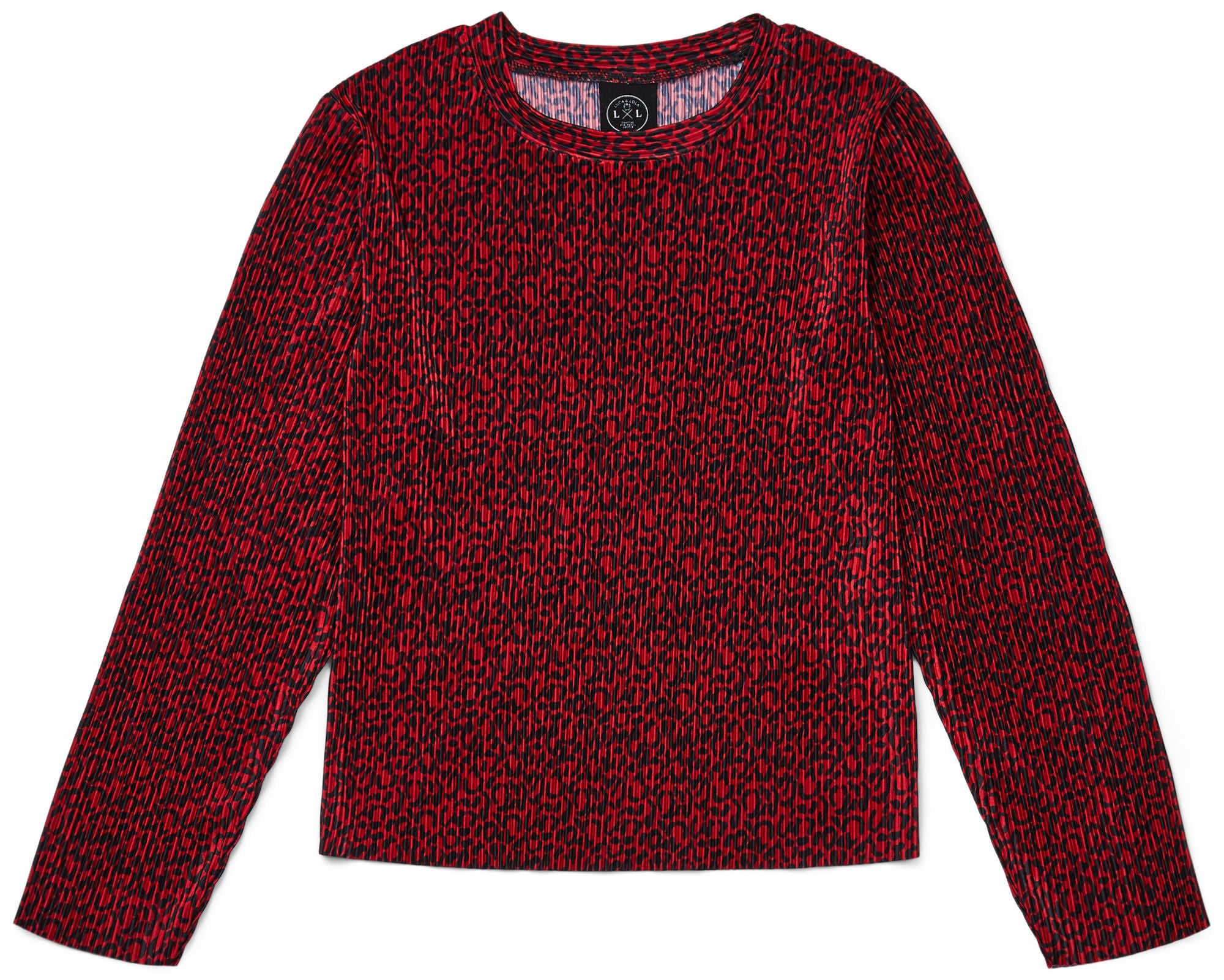 Luca &  Lola Elettra Långärmad Topp|Red Leopard 158-164