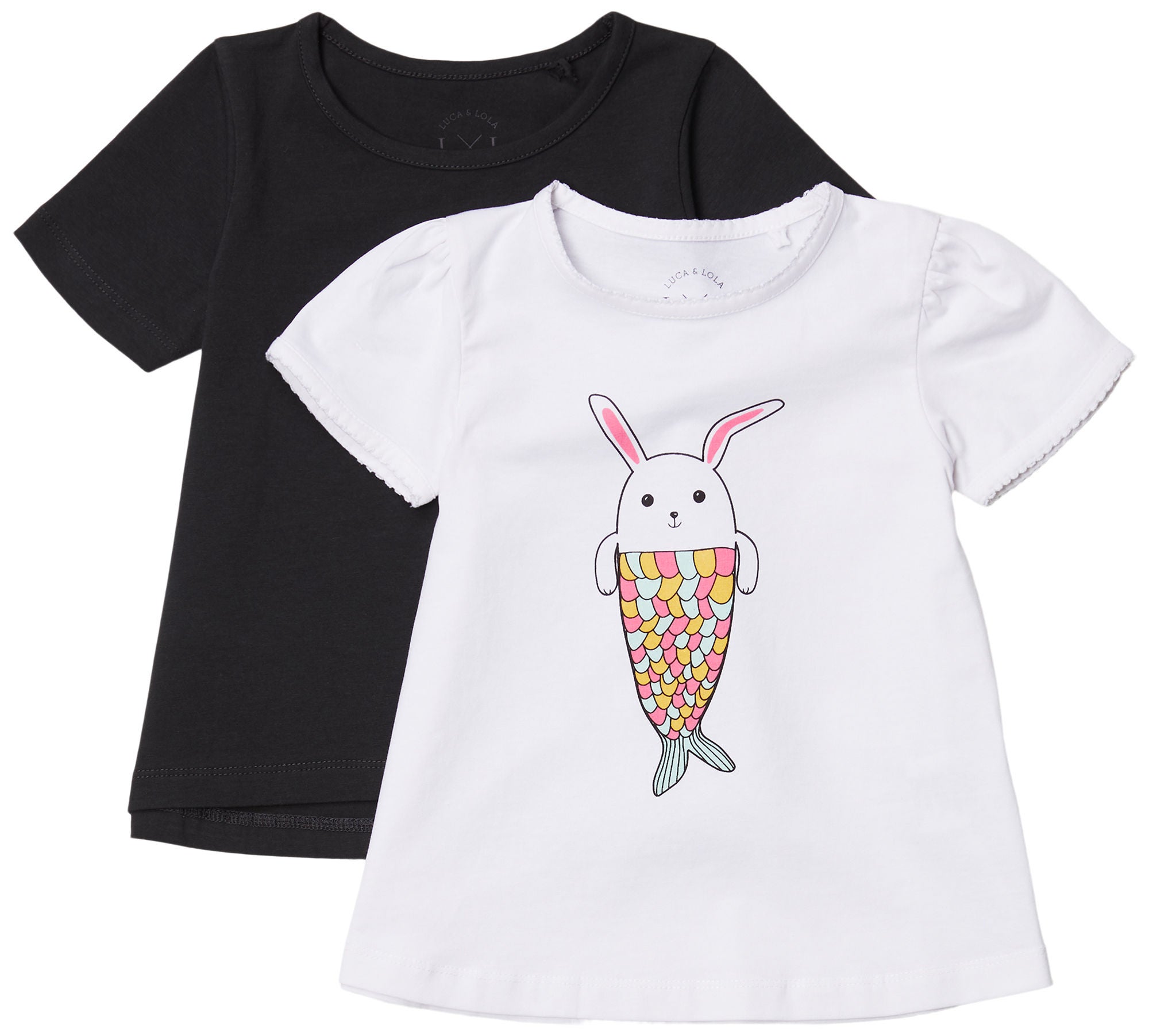 Luca &  Lola Emily Topp 2-pack|White/Anthracite 110-116