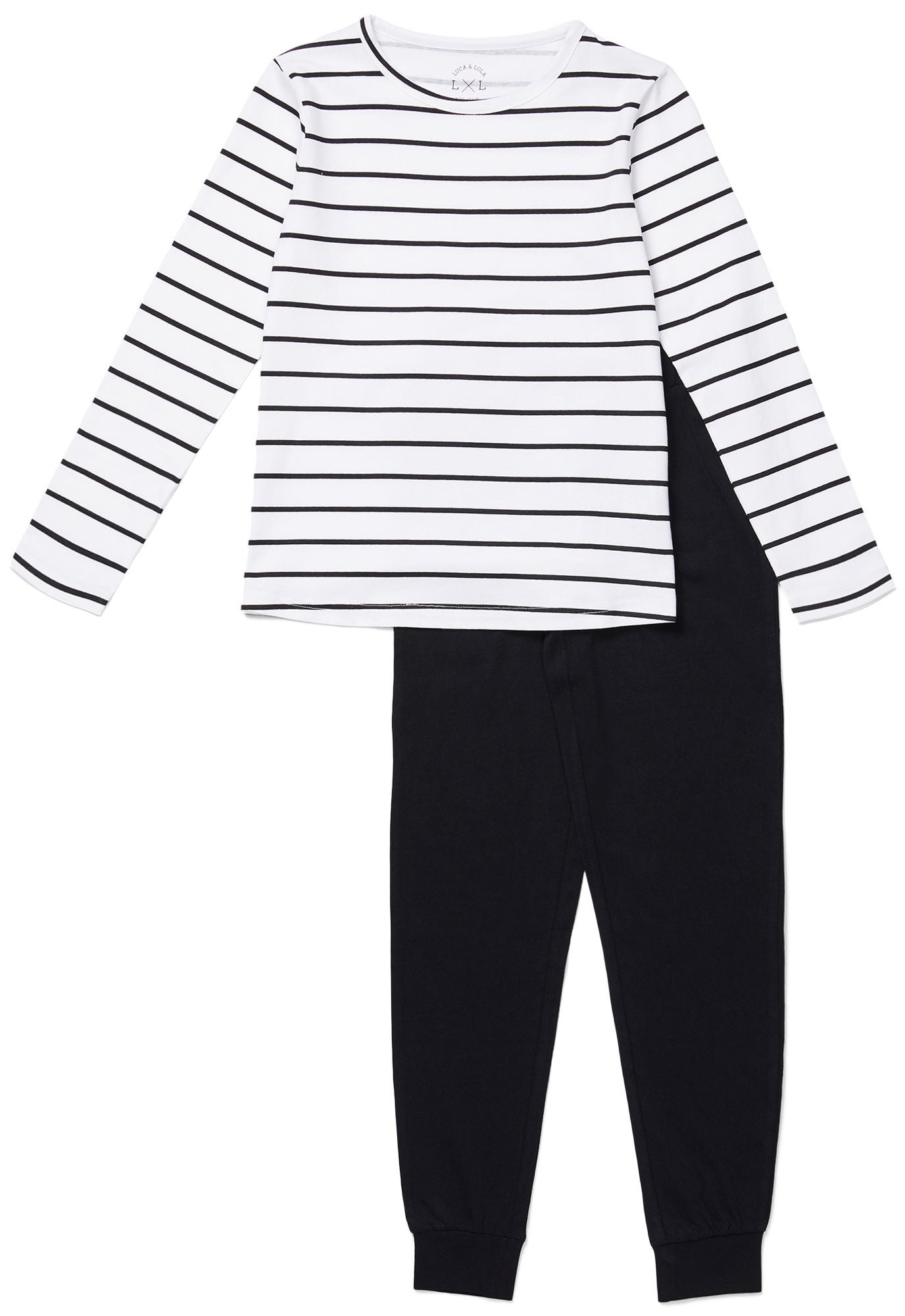 Luca &  Lola Emma Pyjamas|White Stripes 134-140