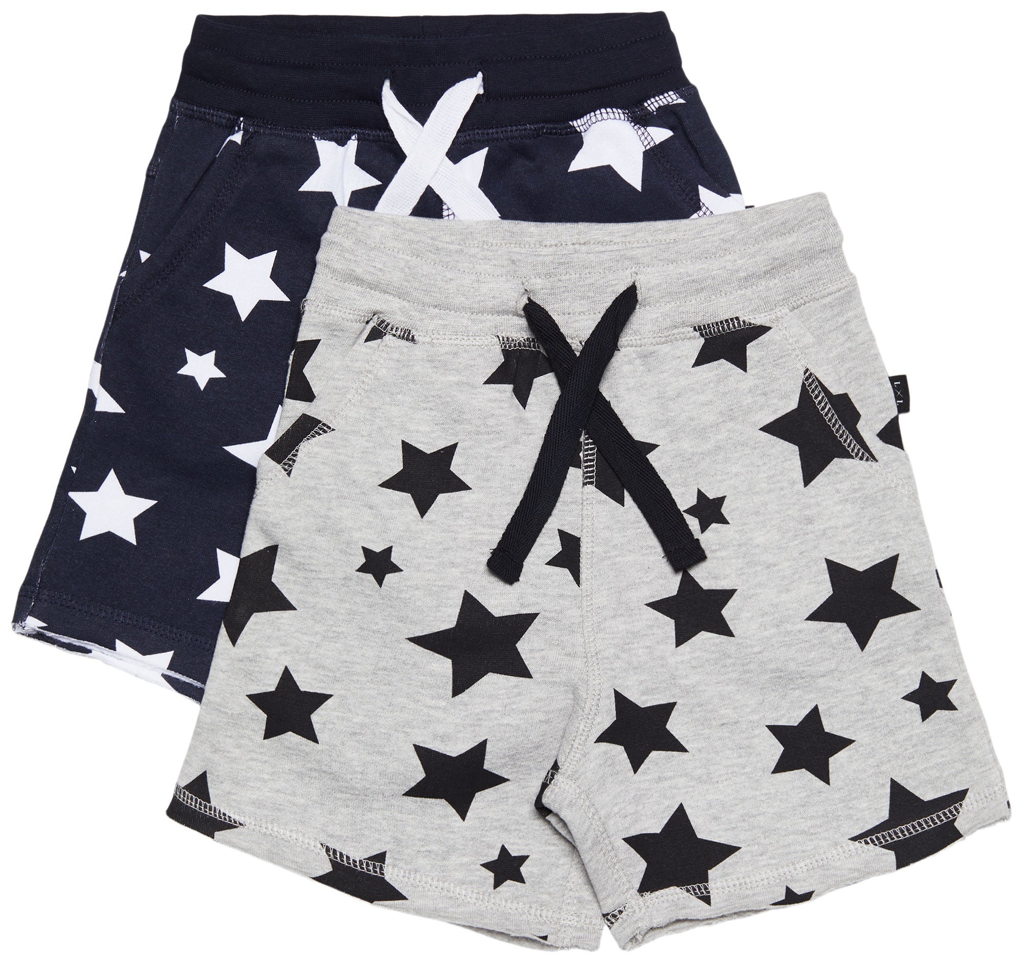Luca &  Lola Fabriano Shorts 2-pack|Night Sky/Grey Melange 110-116