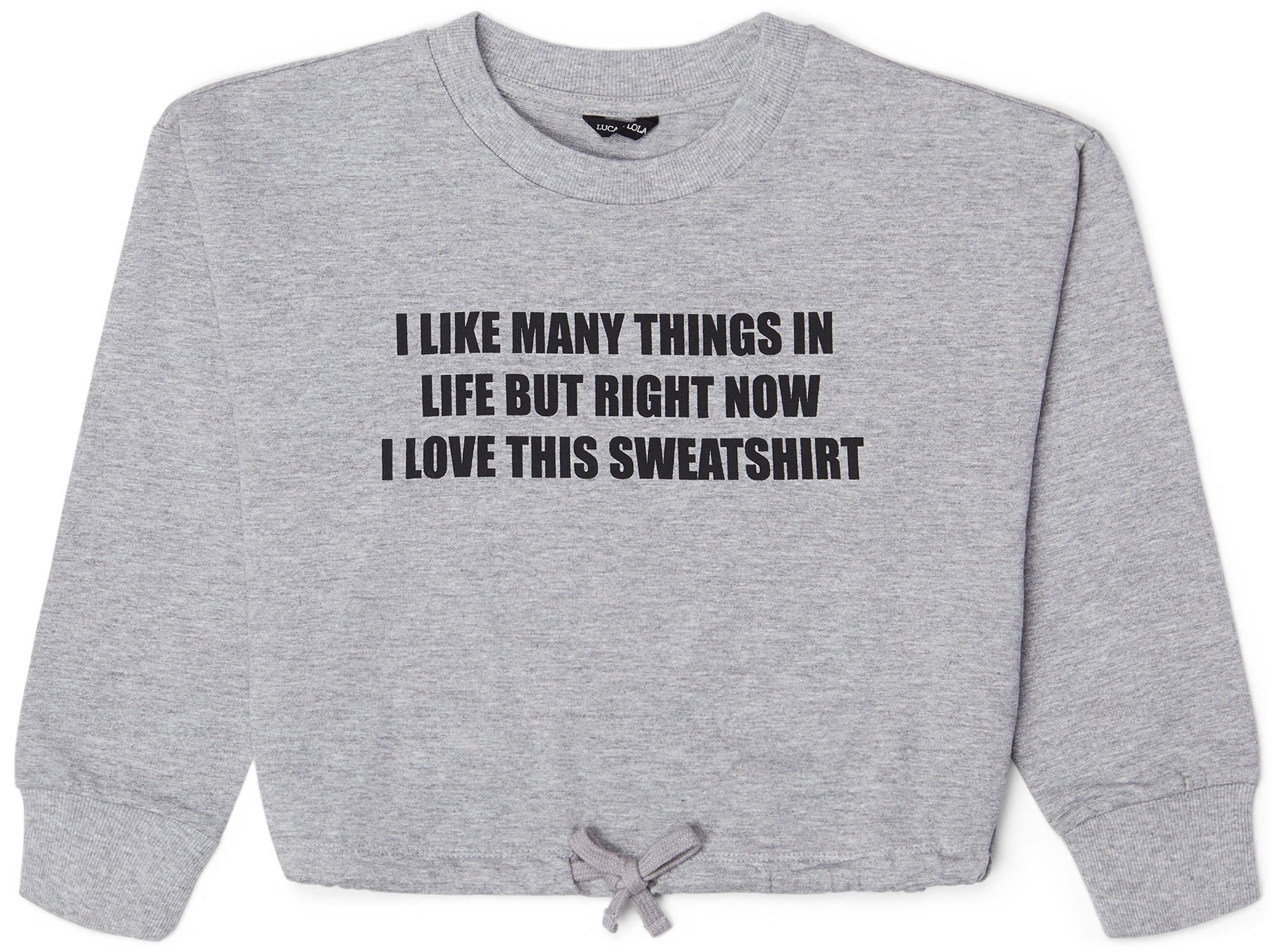 Luca &  Lola Filippa Tröja|Grey Melange 146-152