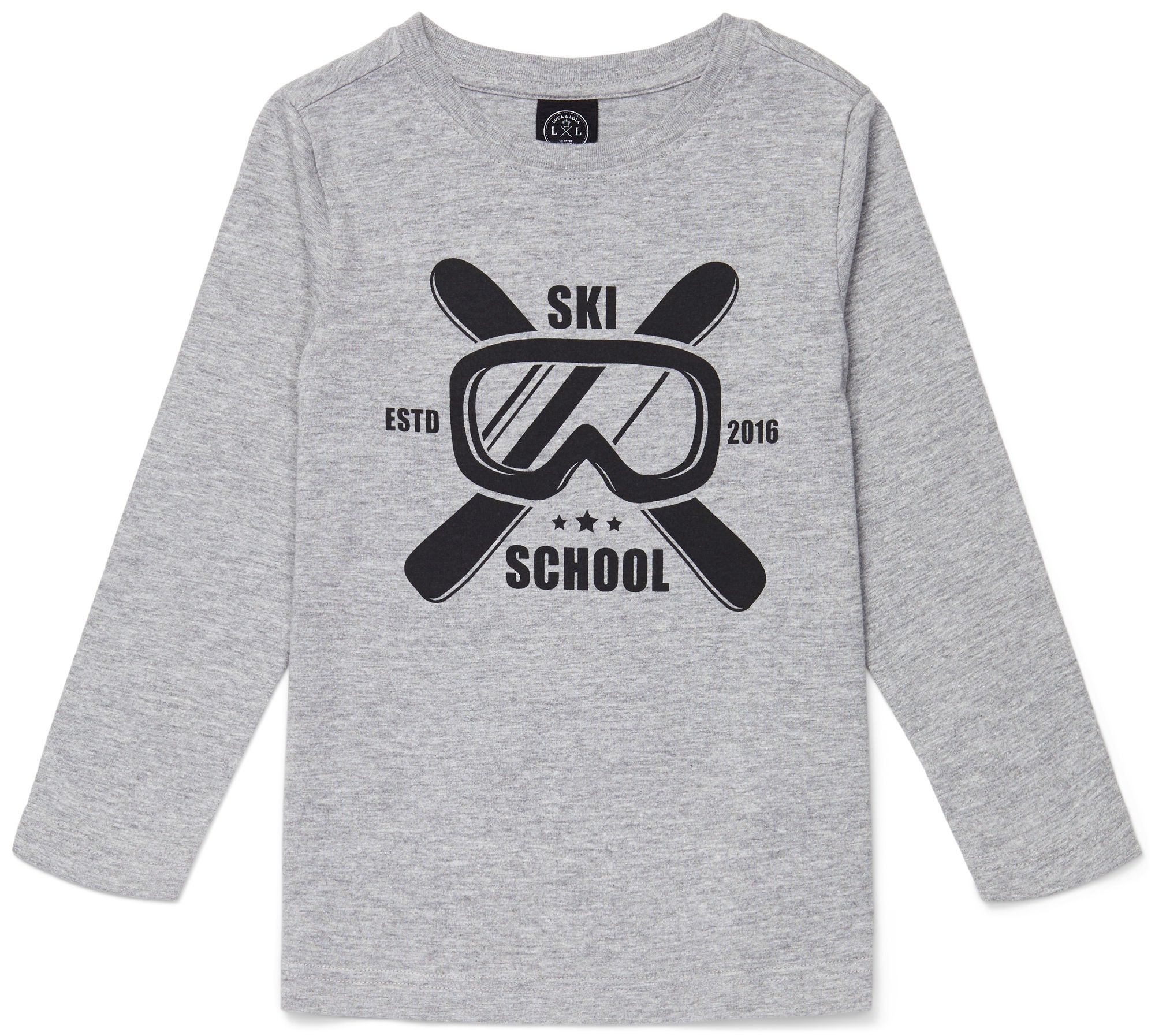 Luca &  Lola Gabriel Långärmad T-Shirt|Grey Melange 122-128