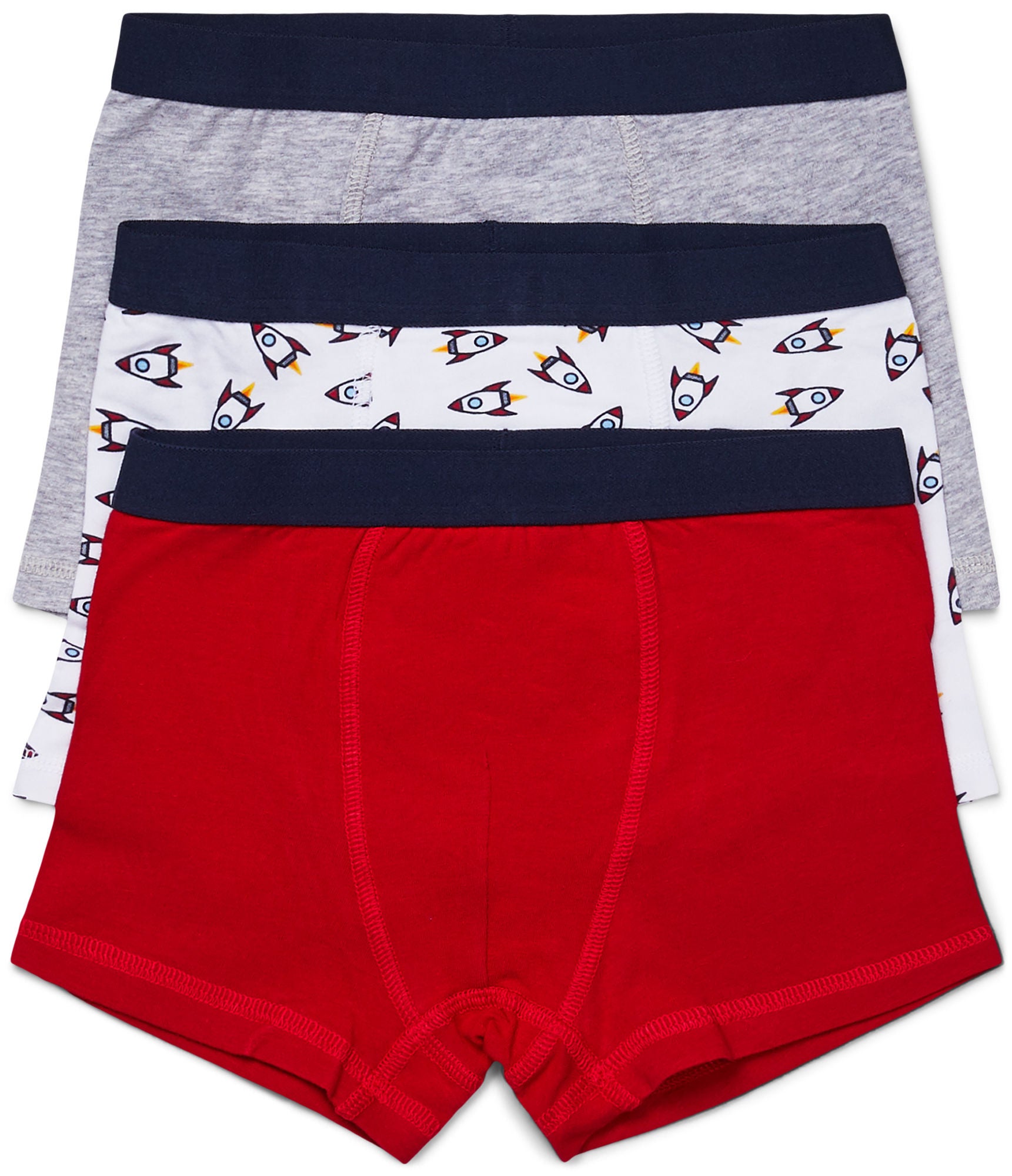 Luca &  Lola Giacomo Kalsonger 3-pack|Red/Grey 86-92