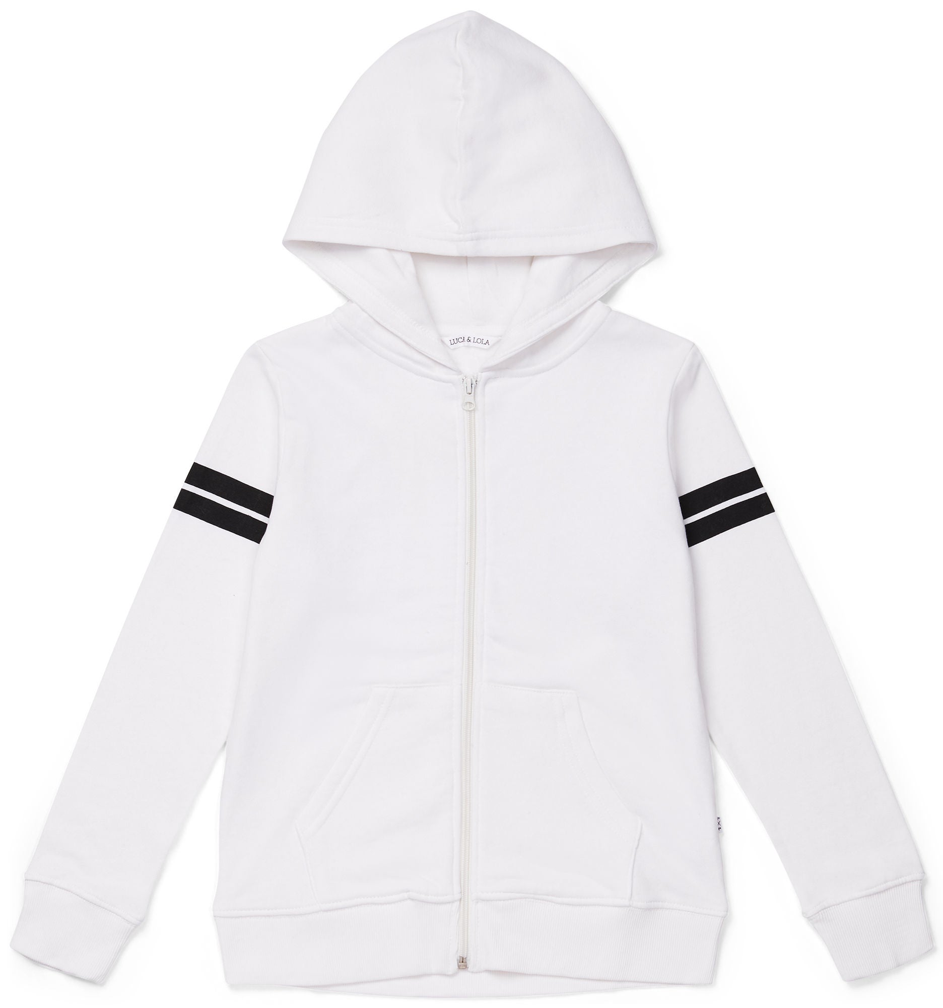 Luca &  Lola Marzia Hoodie|White/Stripes 134-140