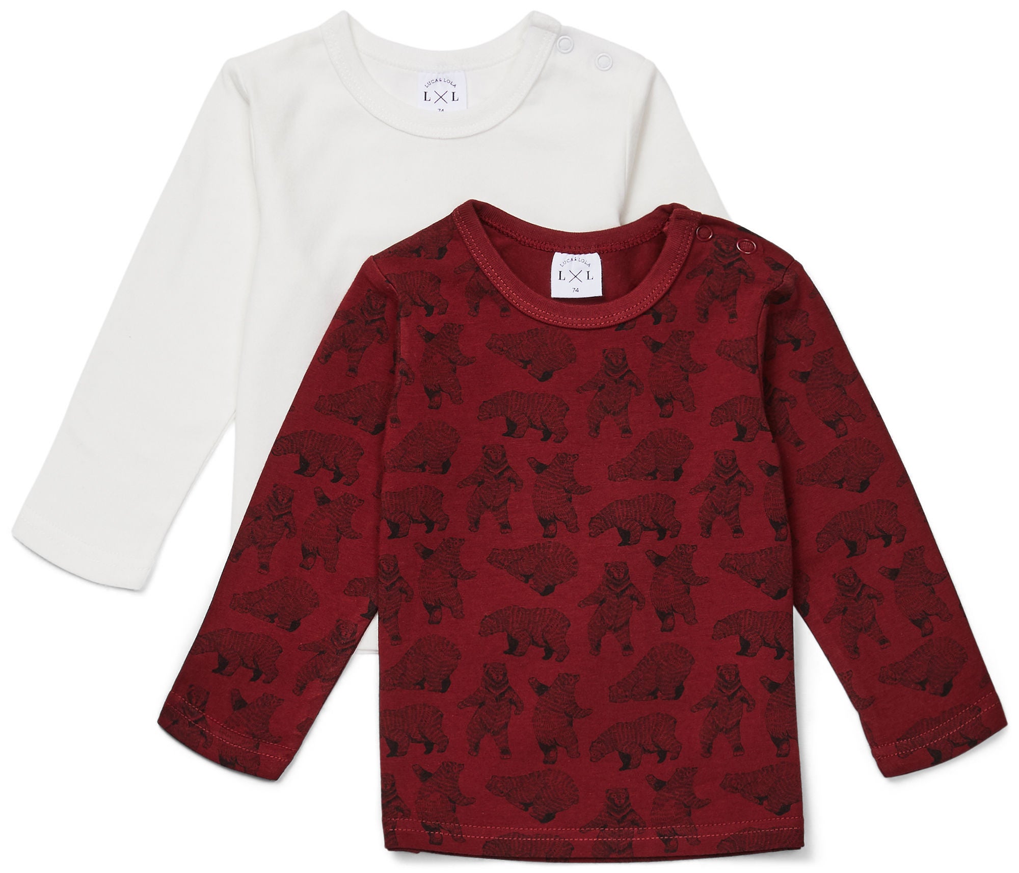 Luca &  Lola Montay Långärmad T-shirt 2-pack|Red 56