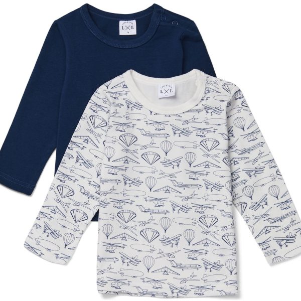 Luca &  Lola Montay Långärmad T-shirt 2-pack|White 68