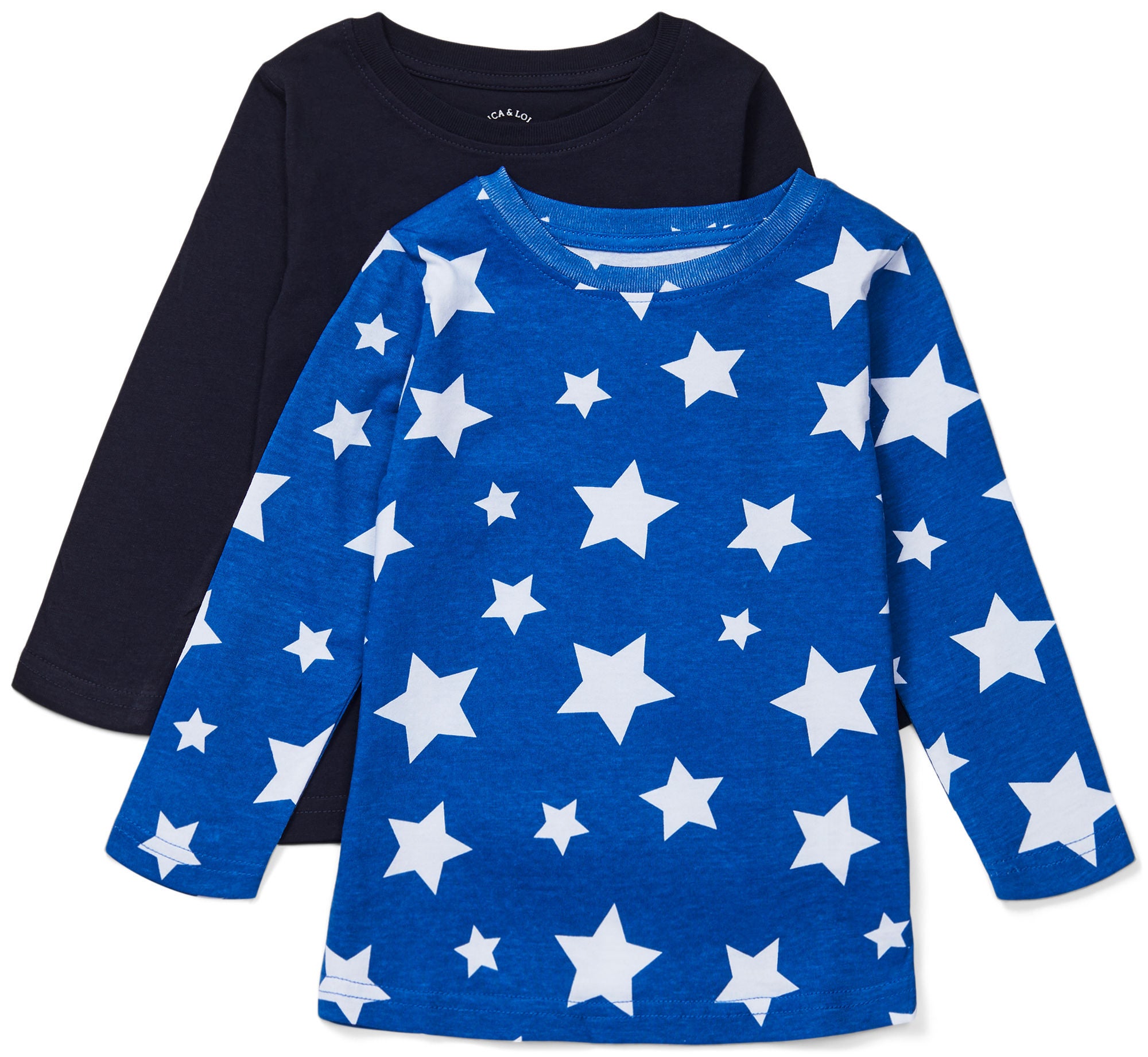Luca &  Lola Nario Långärmad T-Shirt 2-pack|Blue Stars 110-116