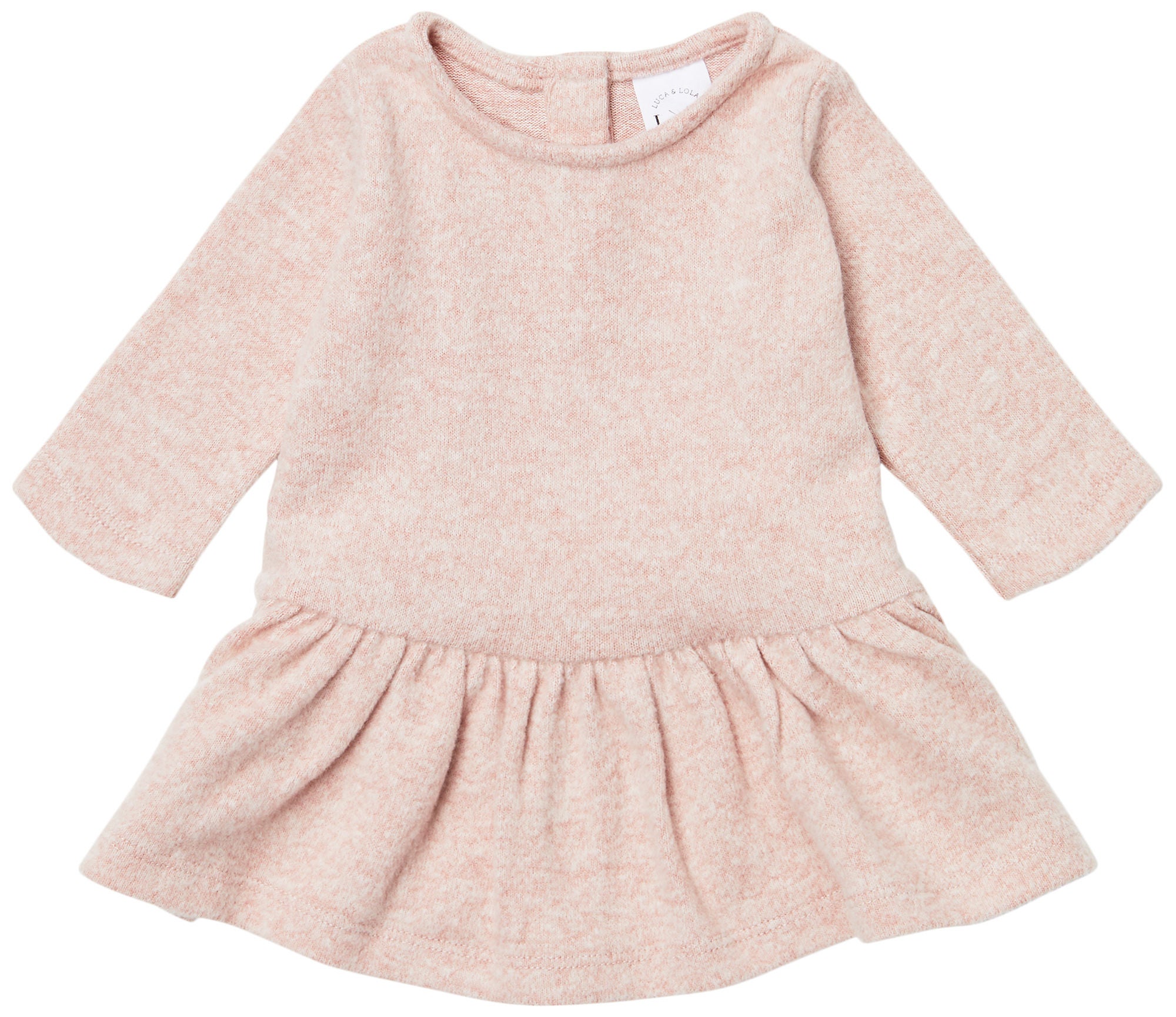 Luca &  Lola Olga Klänning Baby|Pink Melange 68