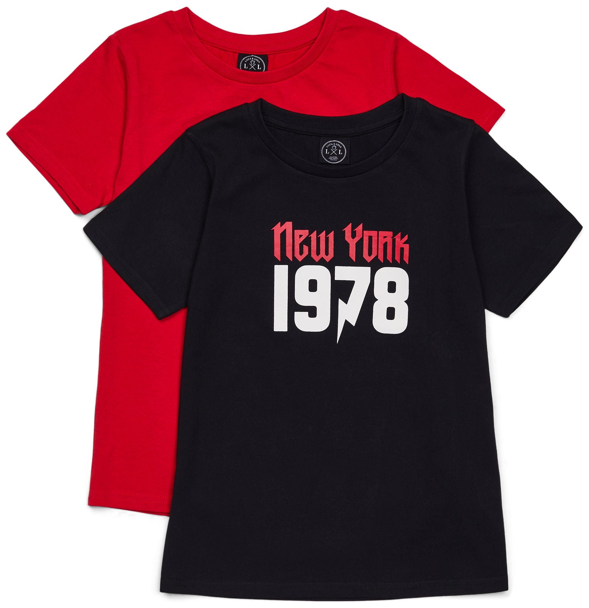 Luca &  Lola Olivia Topp 2-pack|Black 146-152