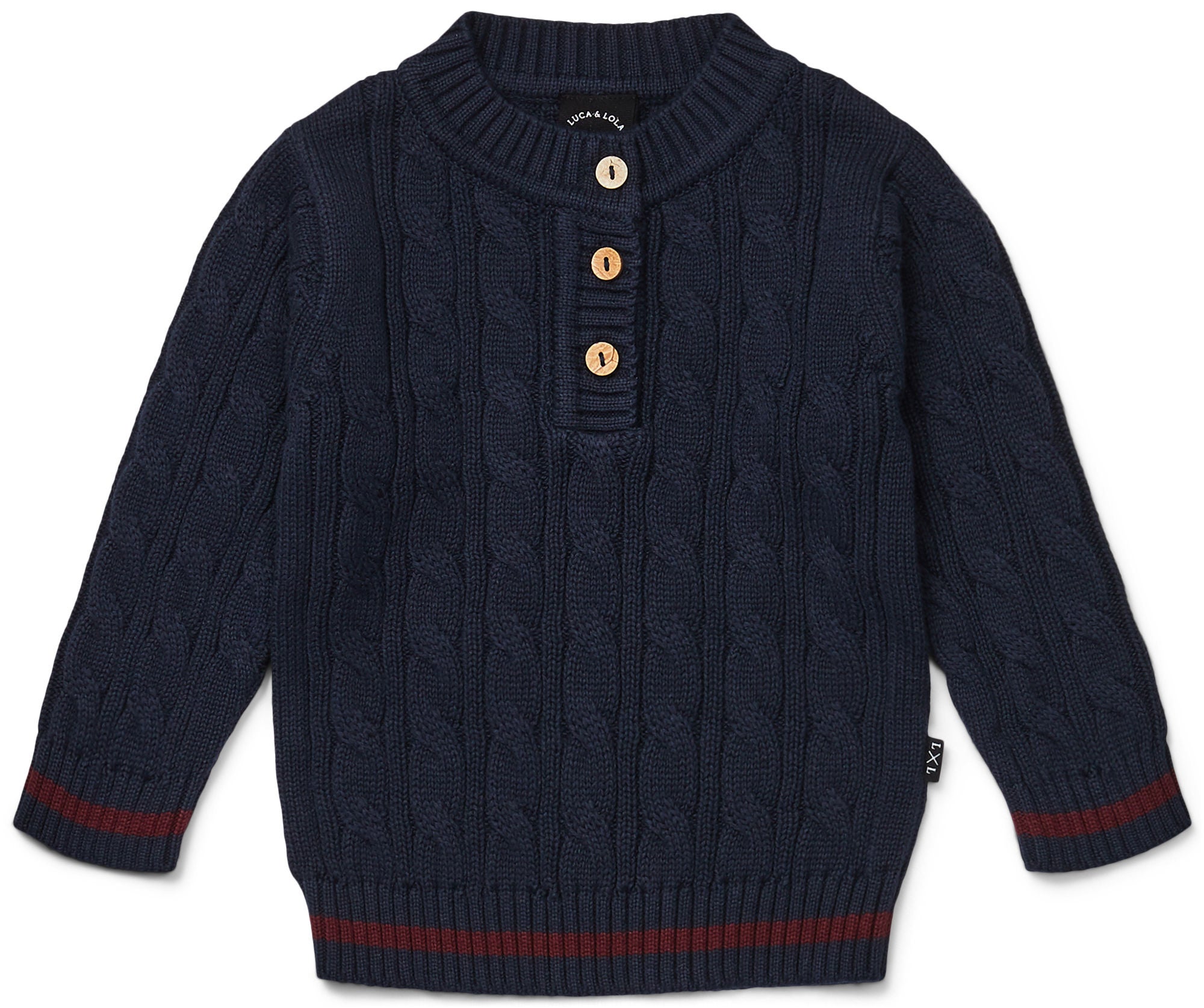 Luca &  Lola Patrizio Pullover Baby|Navy/Wine Red 56