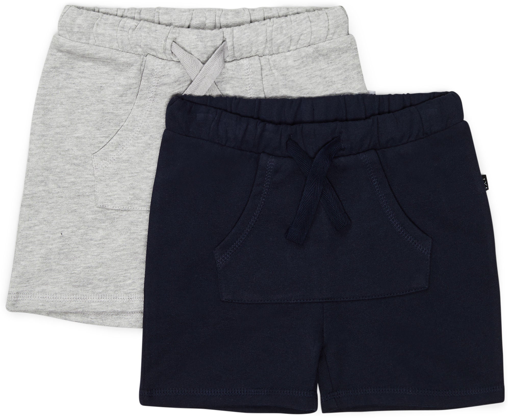 Luca &  Lola Ricolo Shorts 2-pack|Navy/Grey Melange 74