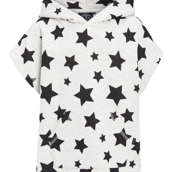Luca &  Lola Rocolo Hoodie|Grey Melange/Stars 80