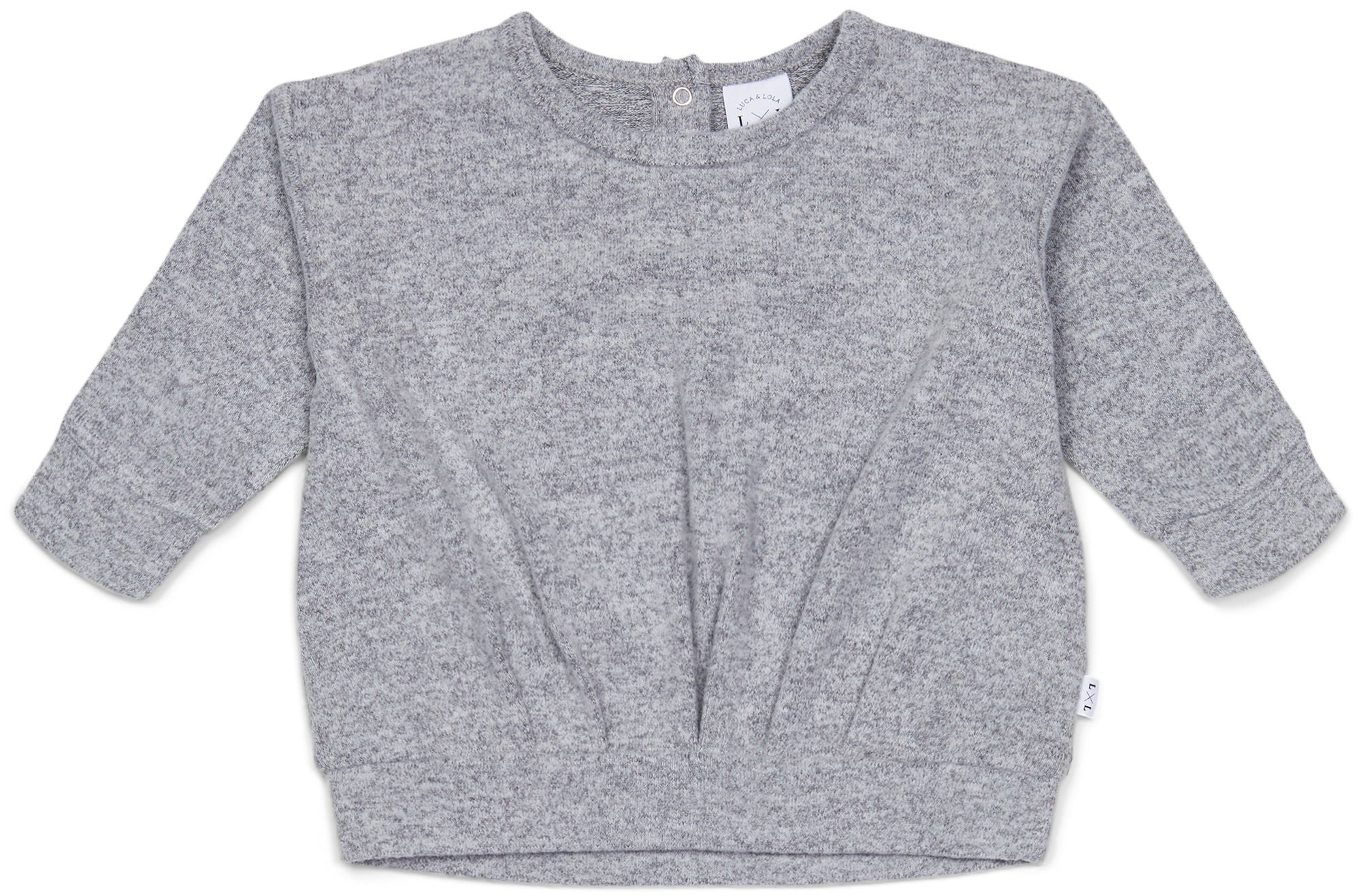 Luca &  Lola Rosella Tröja Baby|Grey Melange 86
