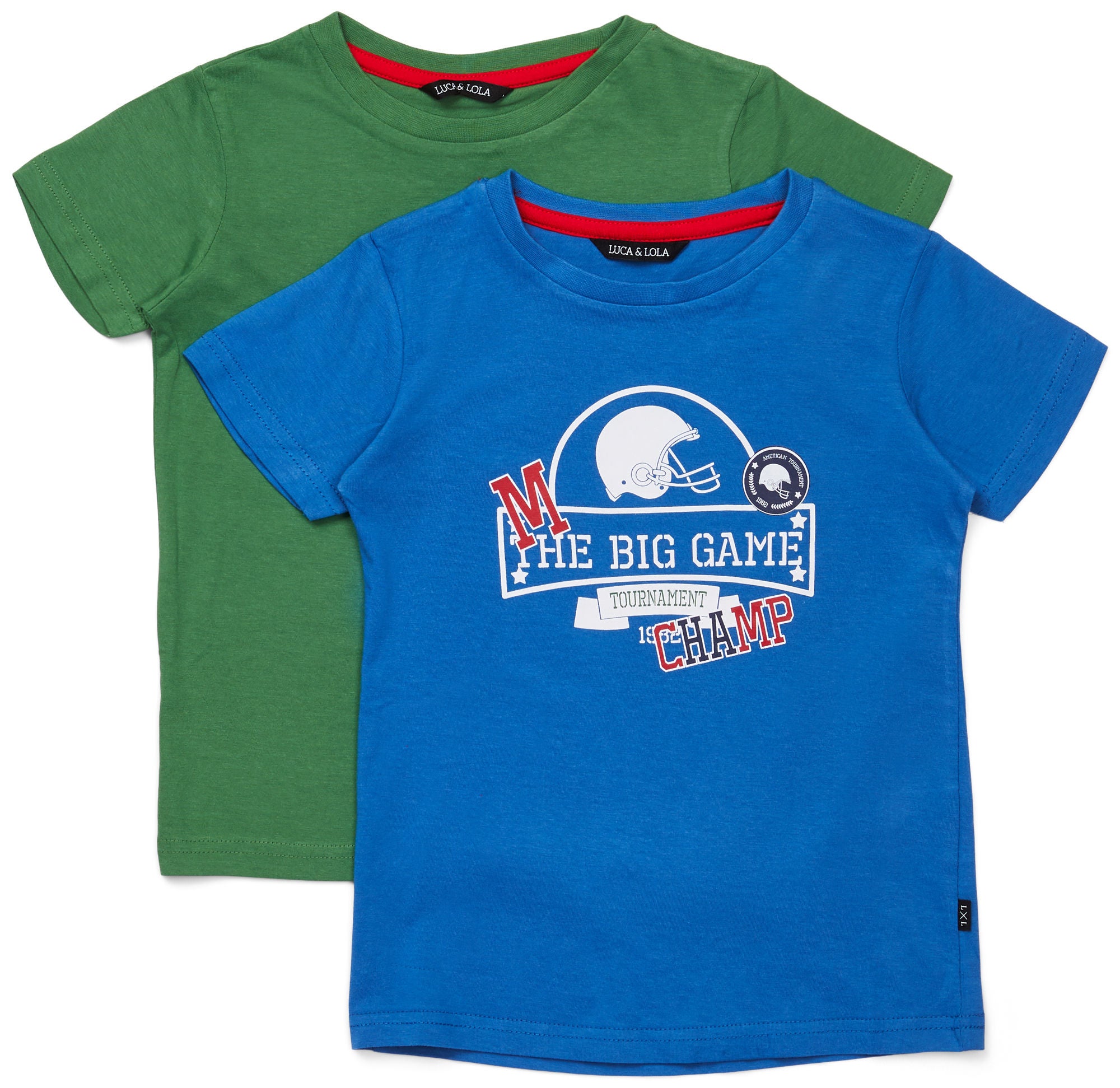 Luca &  Lola San Marino T-Shirt 2-pack|Blue/Green 134-140
