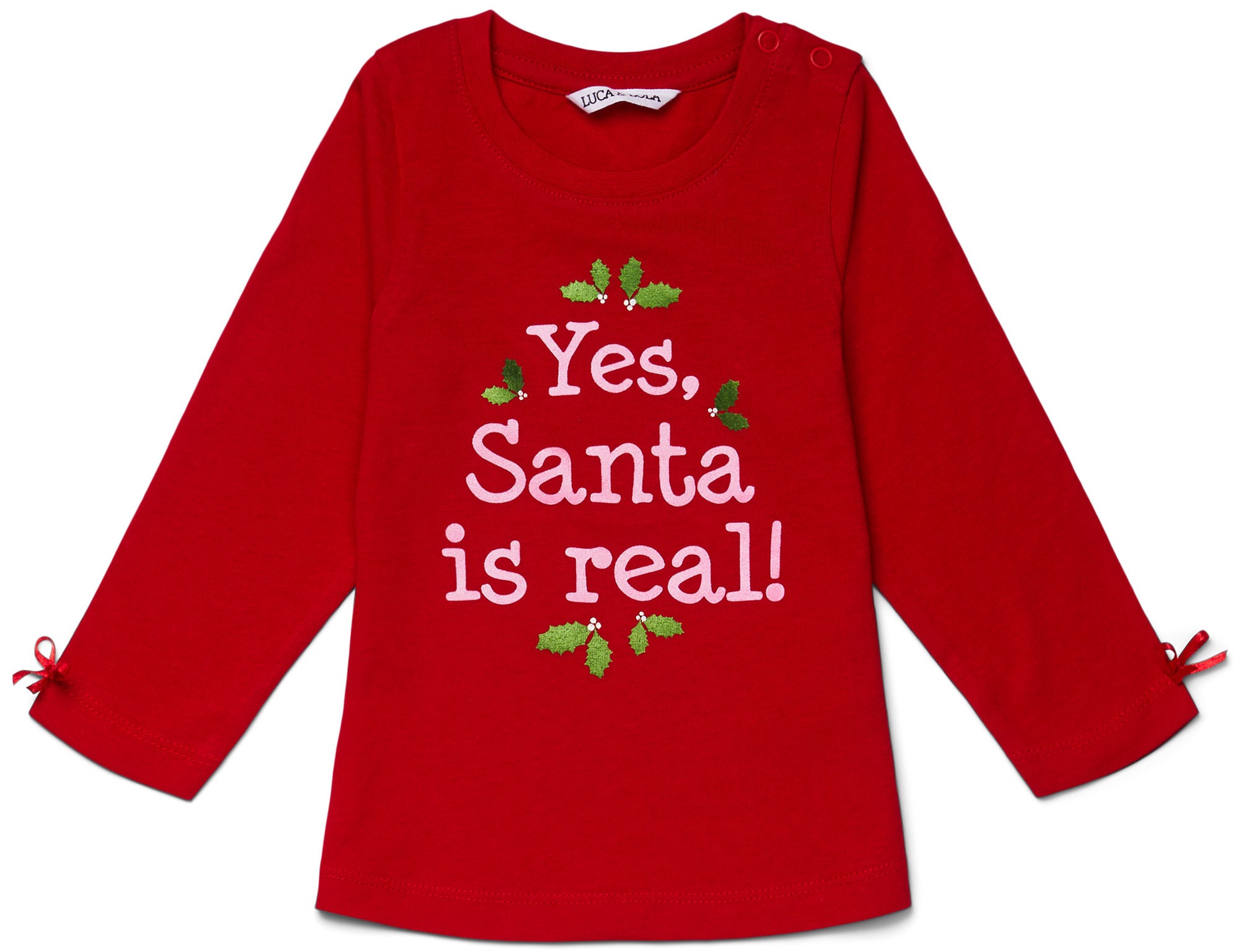 Luca &  Lola Topp Santa Is Real|Red 56