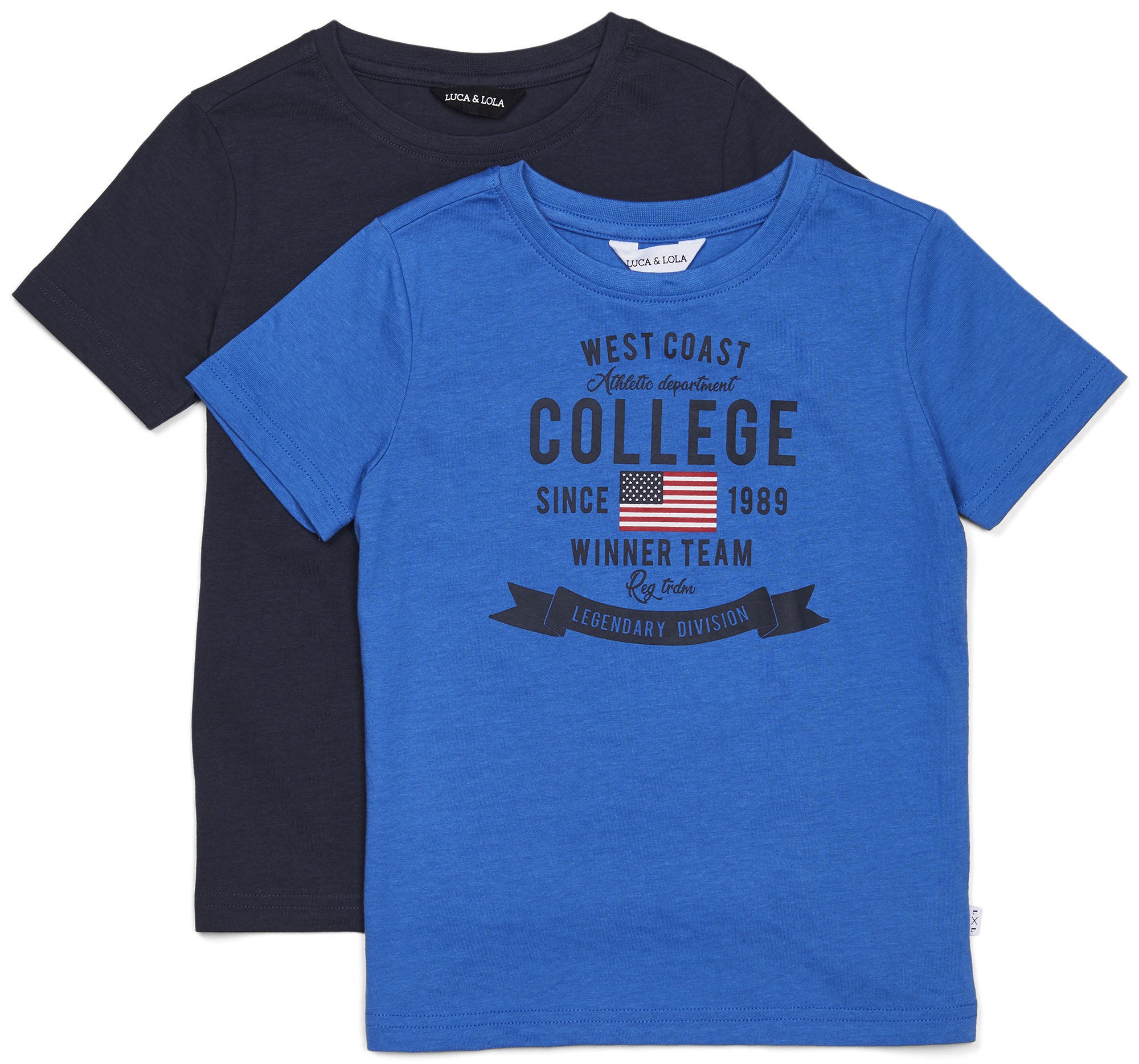 Luca &  Lola Tore T-Shirt 2-pack|Blue/Navy 86-92