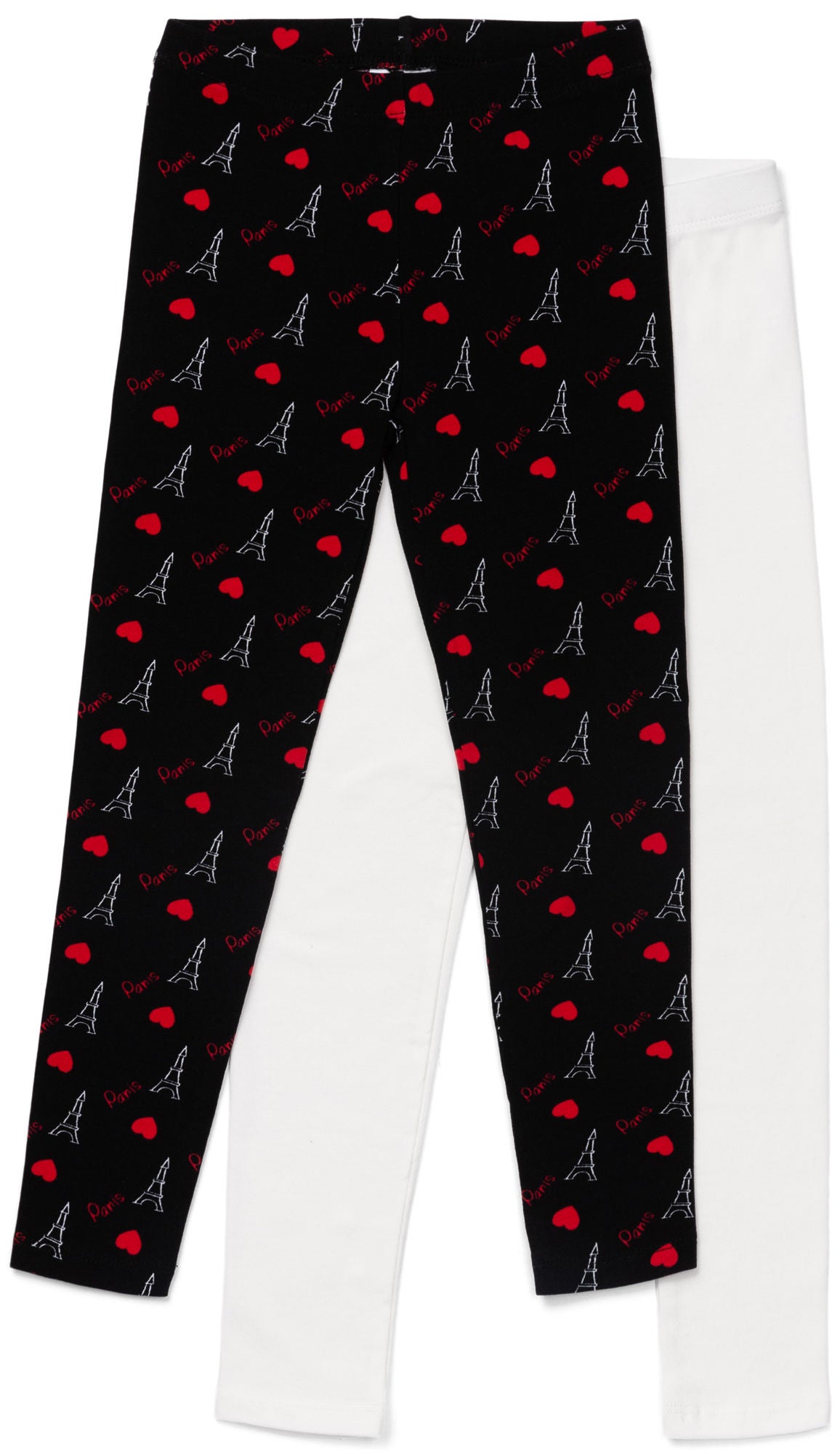 Luca &  Lola Venetia Långa Leggings 2-pack|Black/Red 110-116