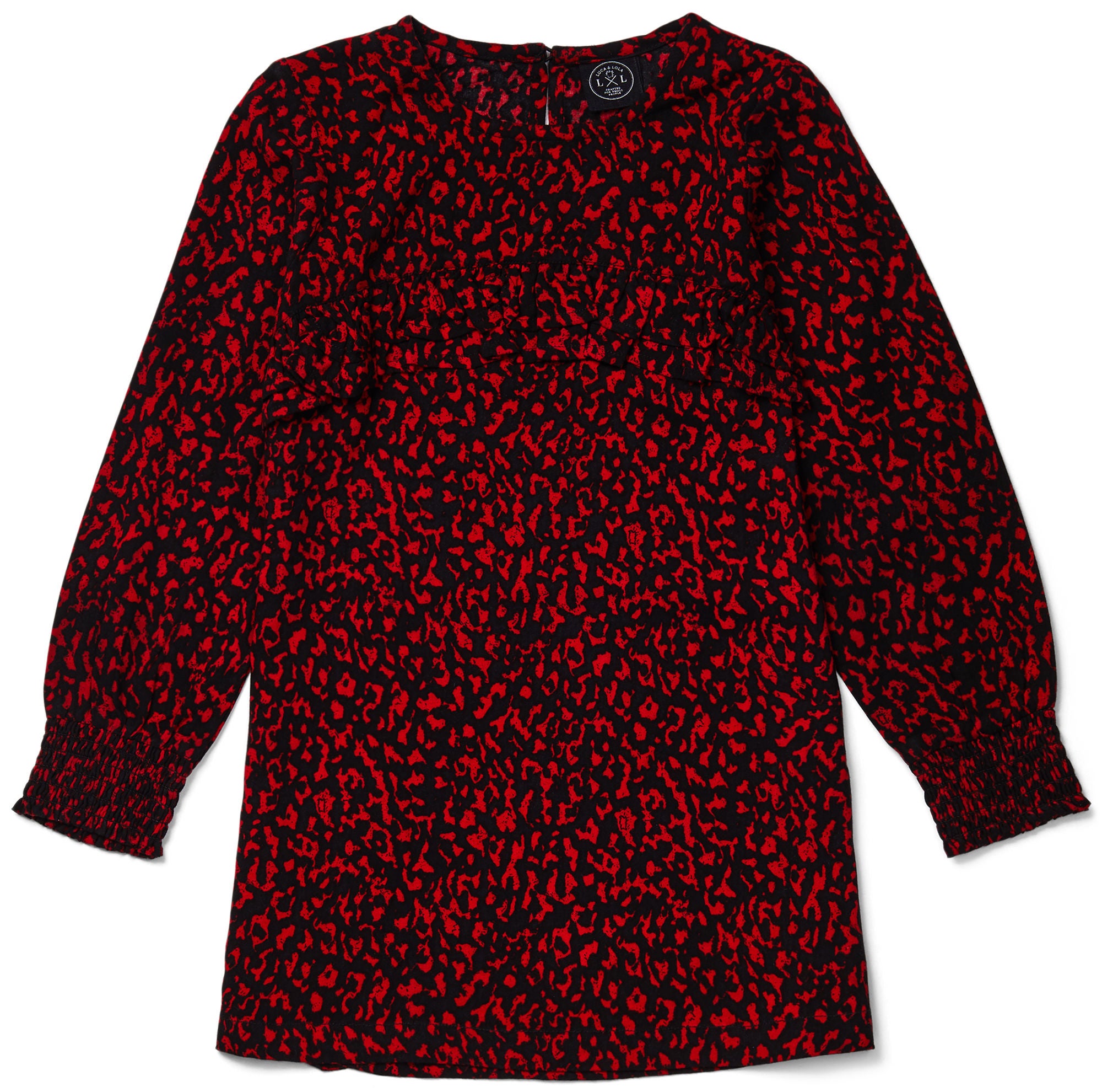 Luca &  Lola Vita Klänning|Red Leopard 104