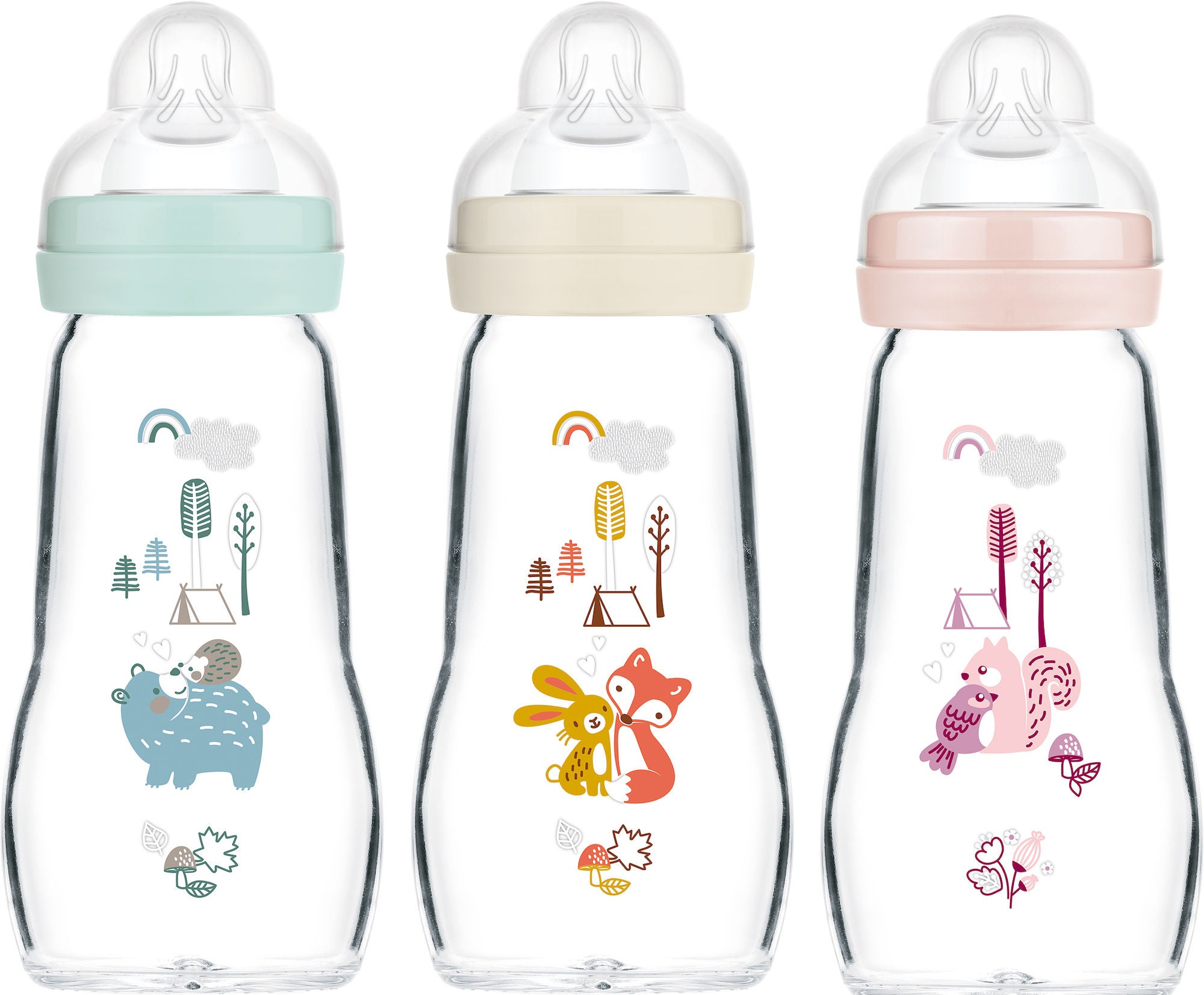 MAM Feel Good Nappflaska Glas 260 ml|Mix