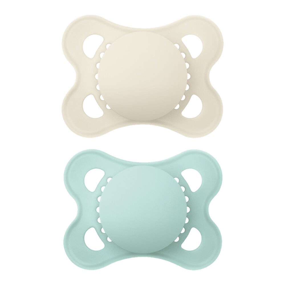 MAM Gjord Av Naturgummi Napp 0-6m 2-Pack|Neutral