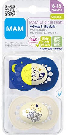 MAM OG Night Napp 16-36m Silk 2-p