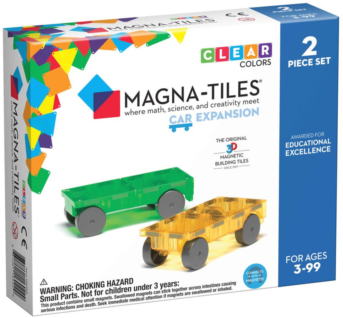 MagnaTiles Cars expansion Byggsats 2 Delar|