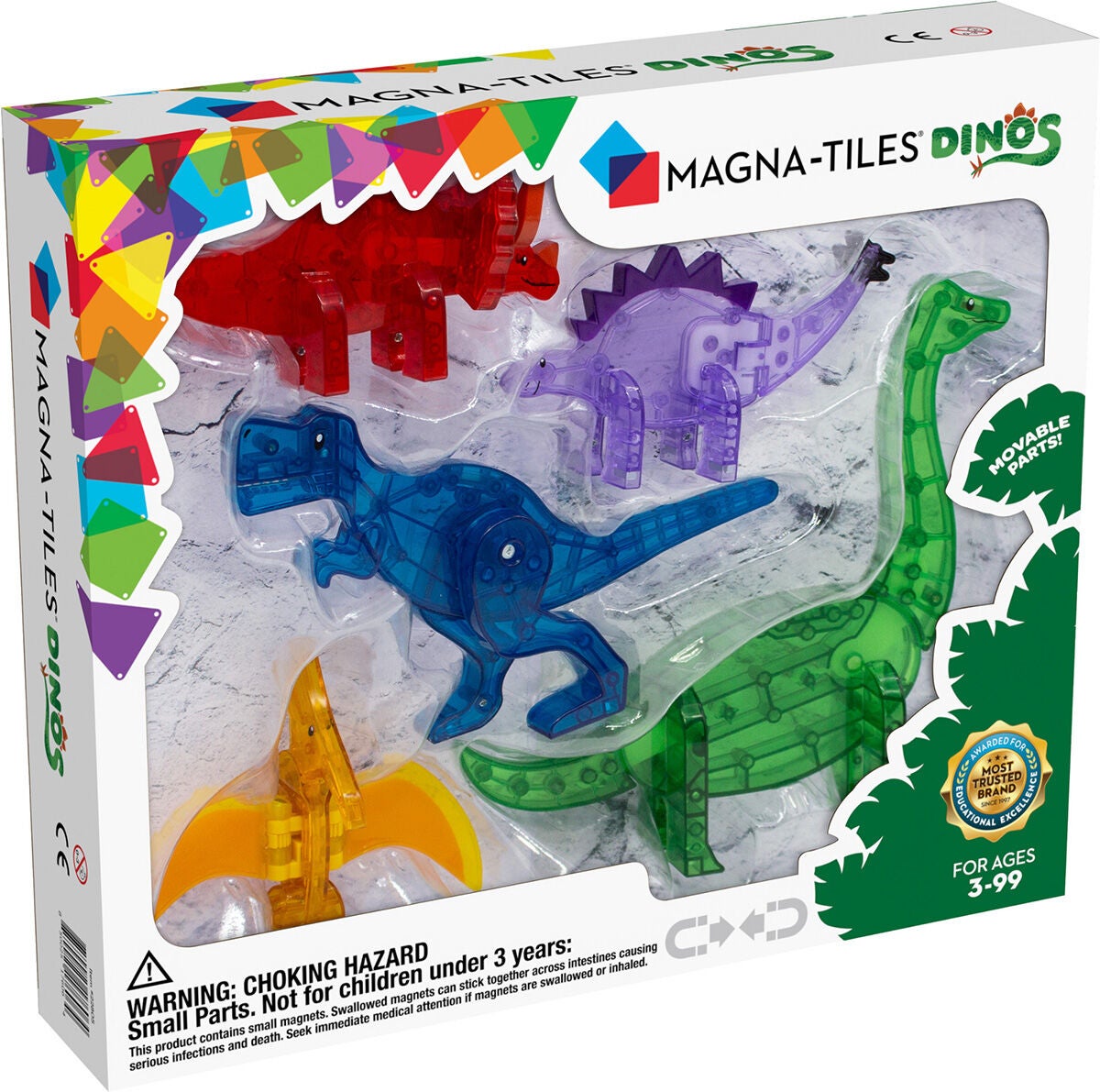 MagnaTiles Dinos Byggsats 5 Delar|