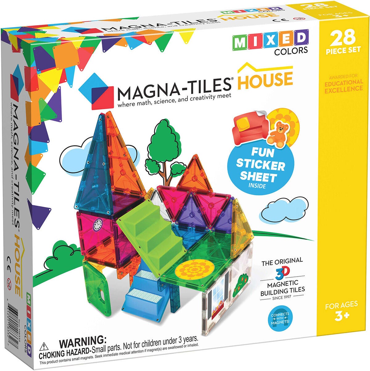 MagnaTiles House Byggsats 28 Delar|