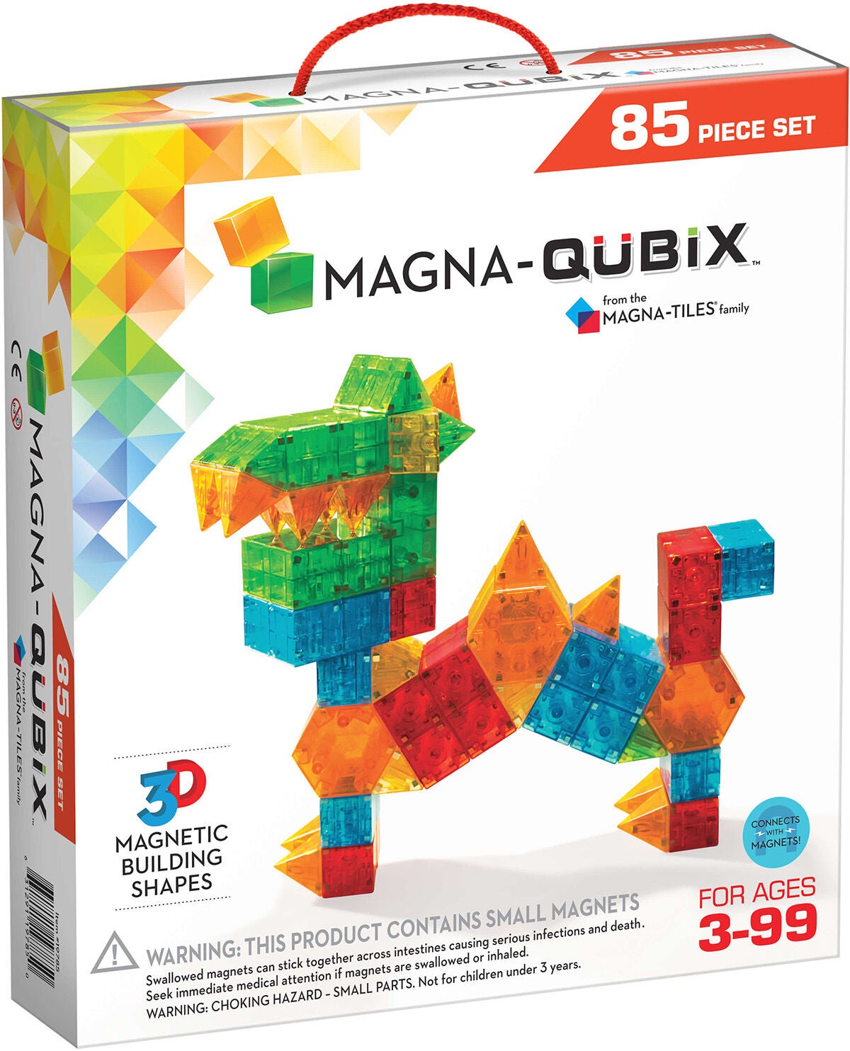 MagnaTiles Magna-Qubix Byggsats 85 Delar