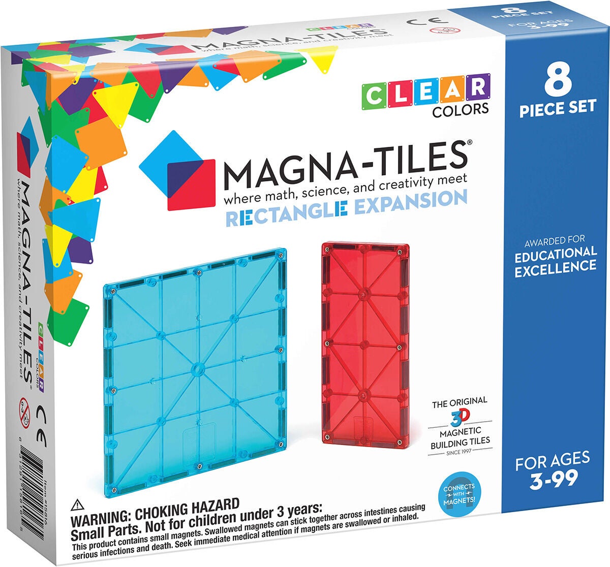 MagnaTiles Rectangles Byggsats 8 Delar|