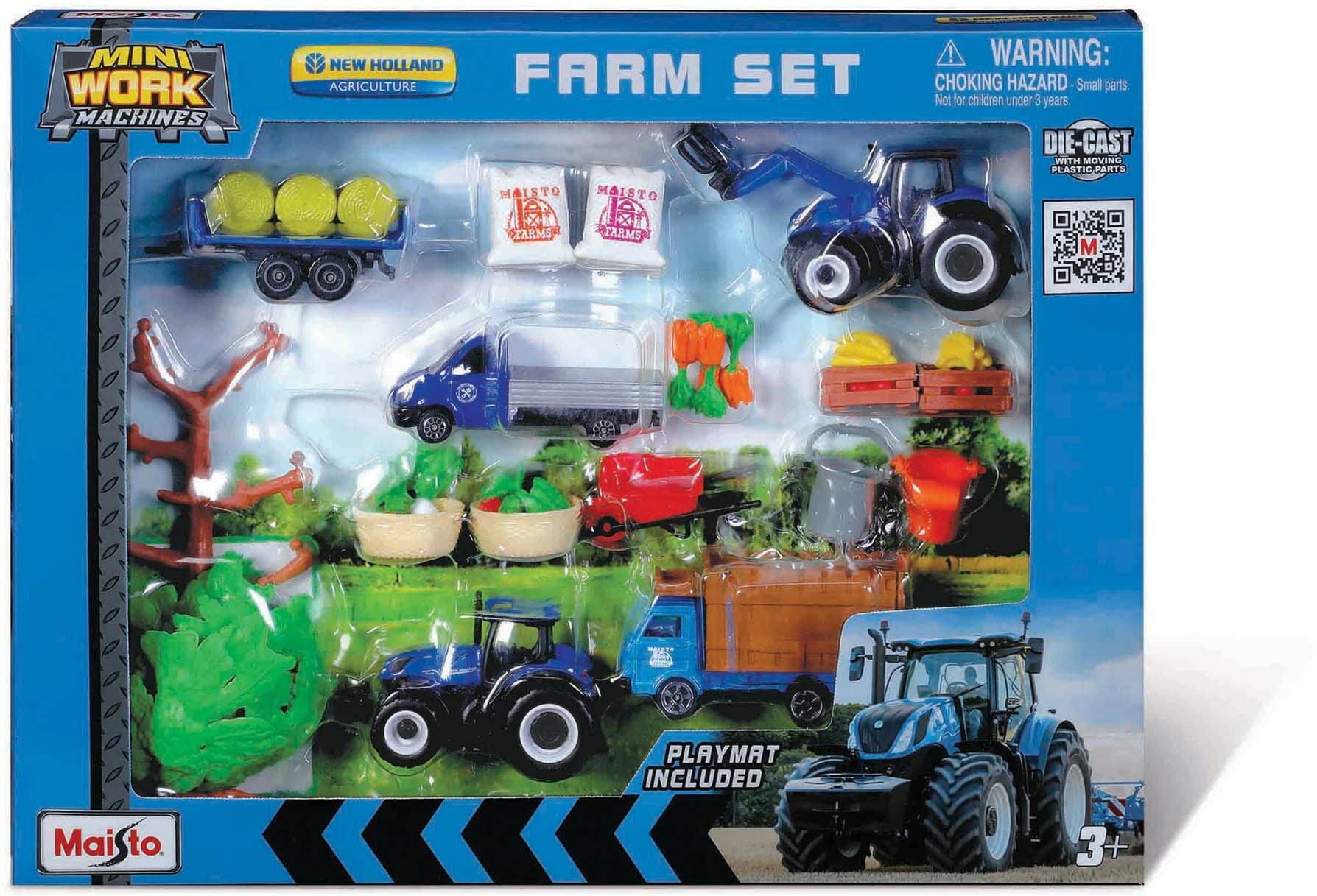 Maisto Mini Working Machines Lekset Super Farm New Holland