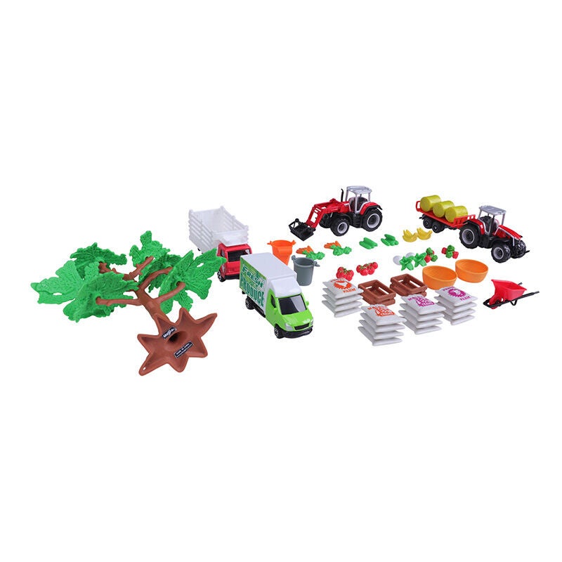 Maisto Super Gårdsset Mini Working Machines Massey Ferguson|