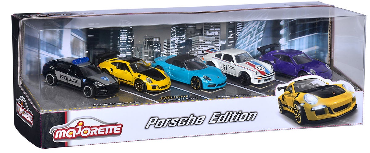 Majorette Porsche Presentförpackning 5 St Bilar|