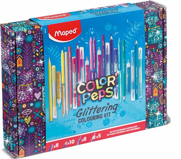 Maped Color'Peps Glitter Målarset 31 Delar|