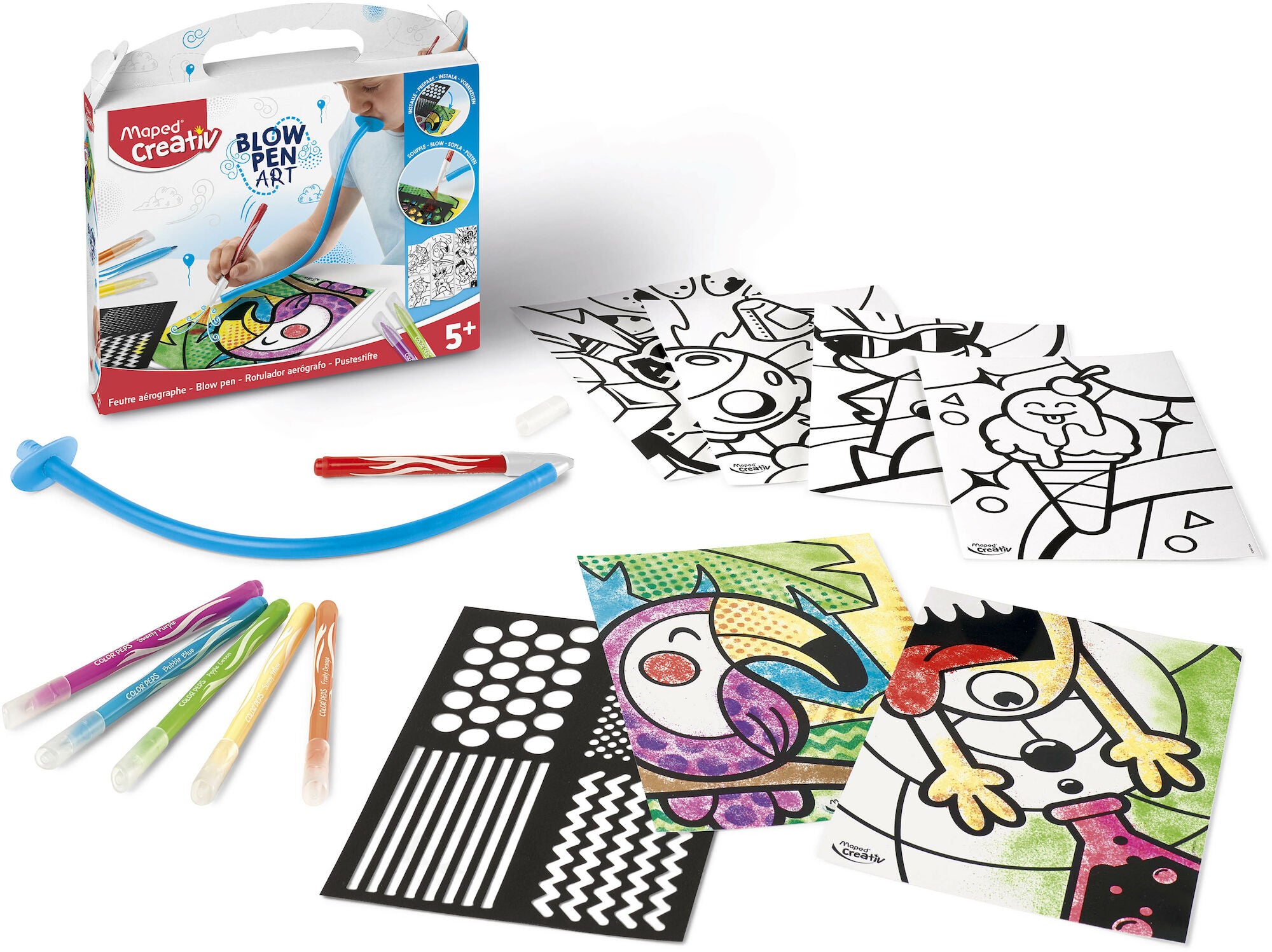 Maped Creativ Blåspenna &  Schabloner