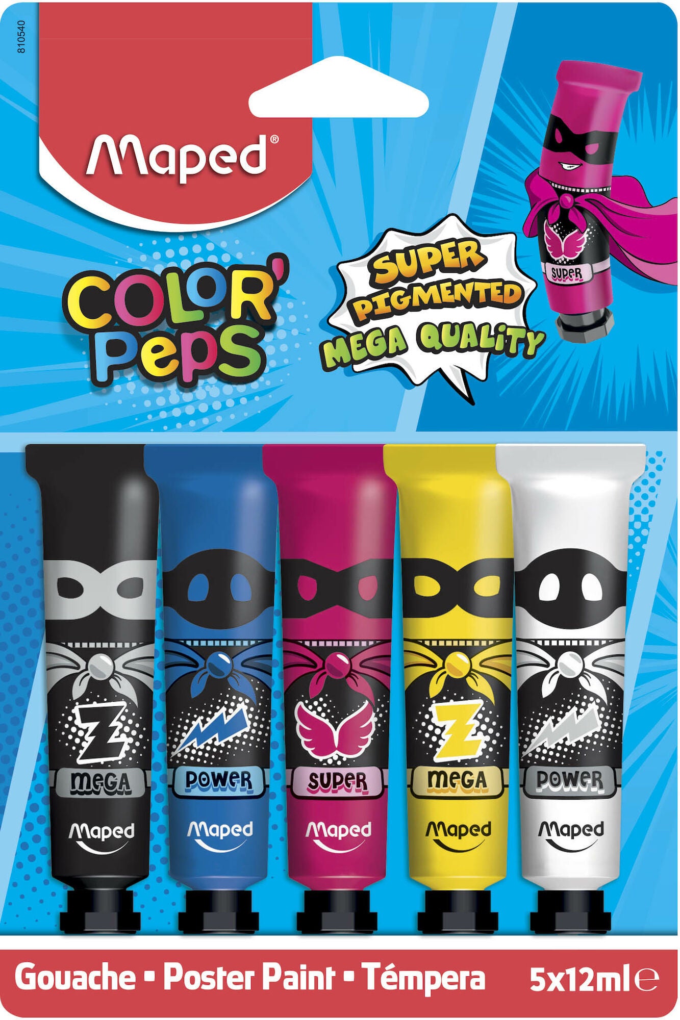 Maped Gouachefärger 12 ml 5-pack