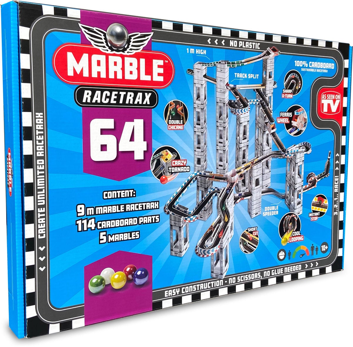 Marble Racetrax Grand Prix Kulbaneset 64 Ark|