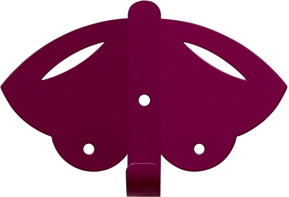 Marnelly Väggkrok Fjäril|Pink