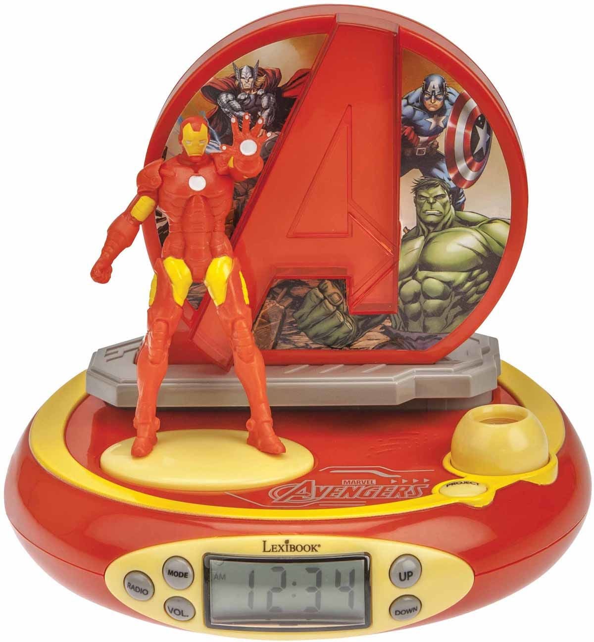 Marvel Avengers Iron Man Projektorklocka Med Ljud|