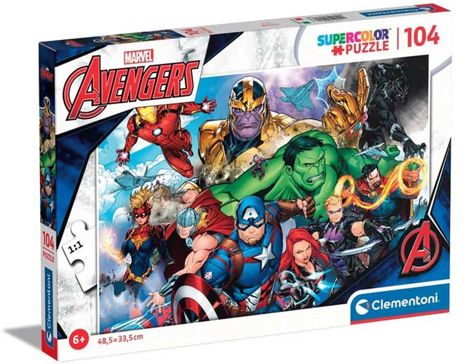 Marvel Avengers Pussel 104 Bitar|