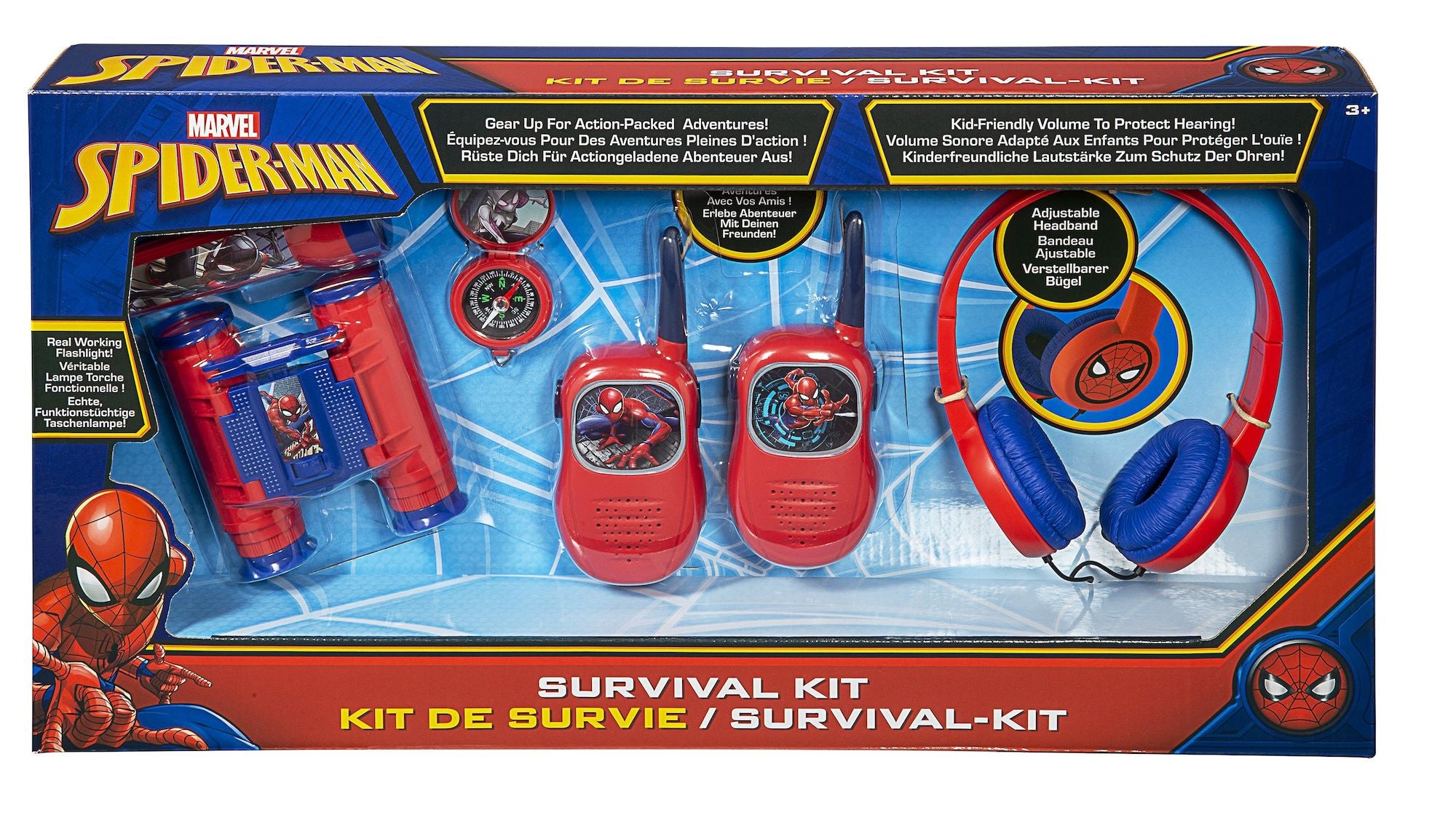 Marvel Spider-Man Kit med Kikare|Kompass