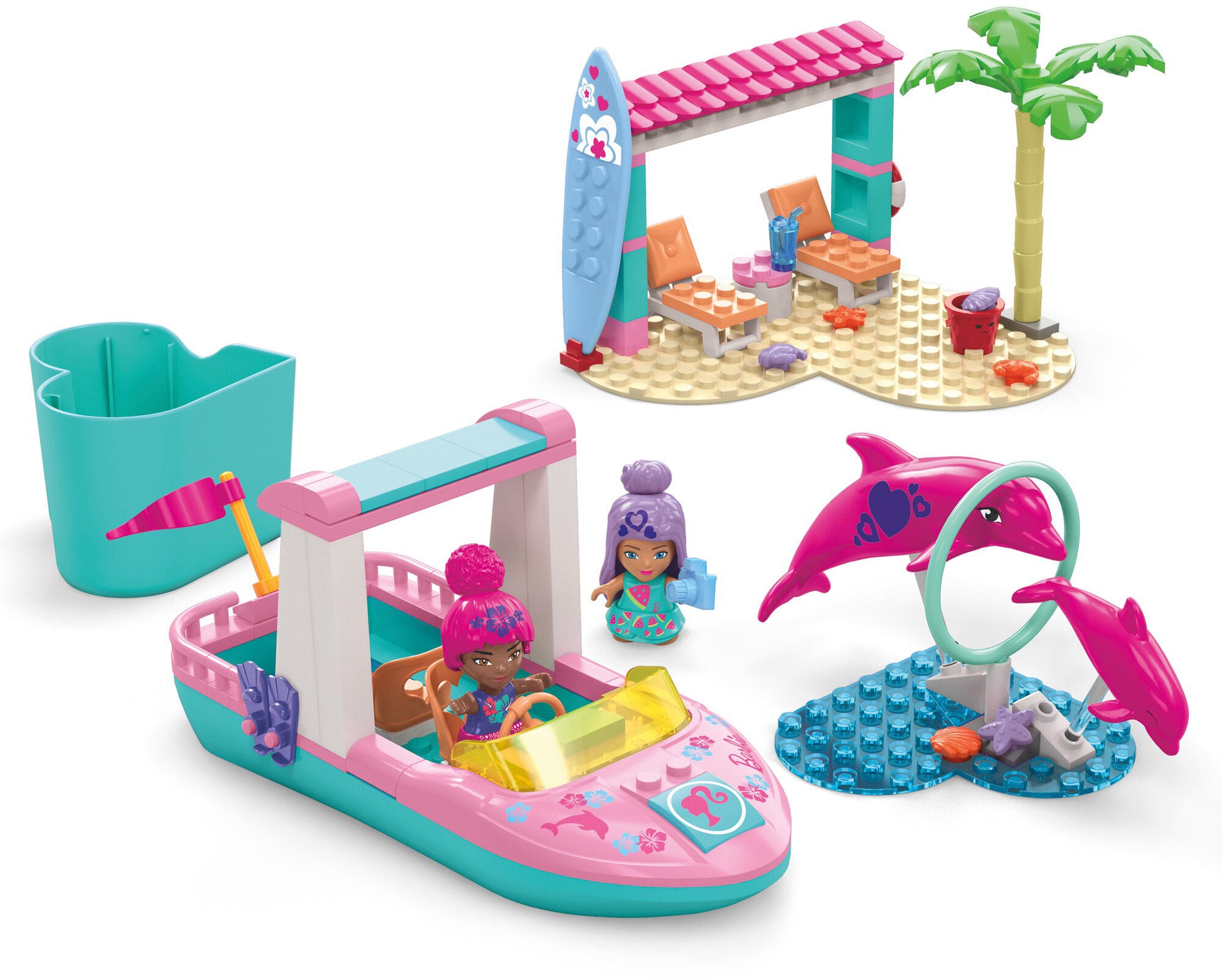 Mega Barbie Color Reveal Byggset Delfinexpedition|