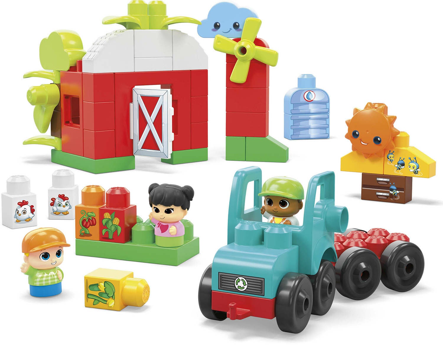 Mega Bloks Bondgård Grow &  Protect Green Town|