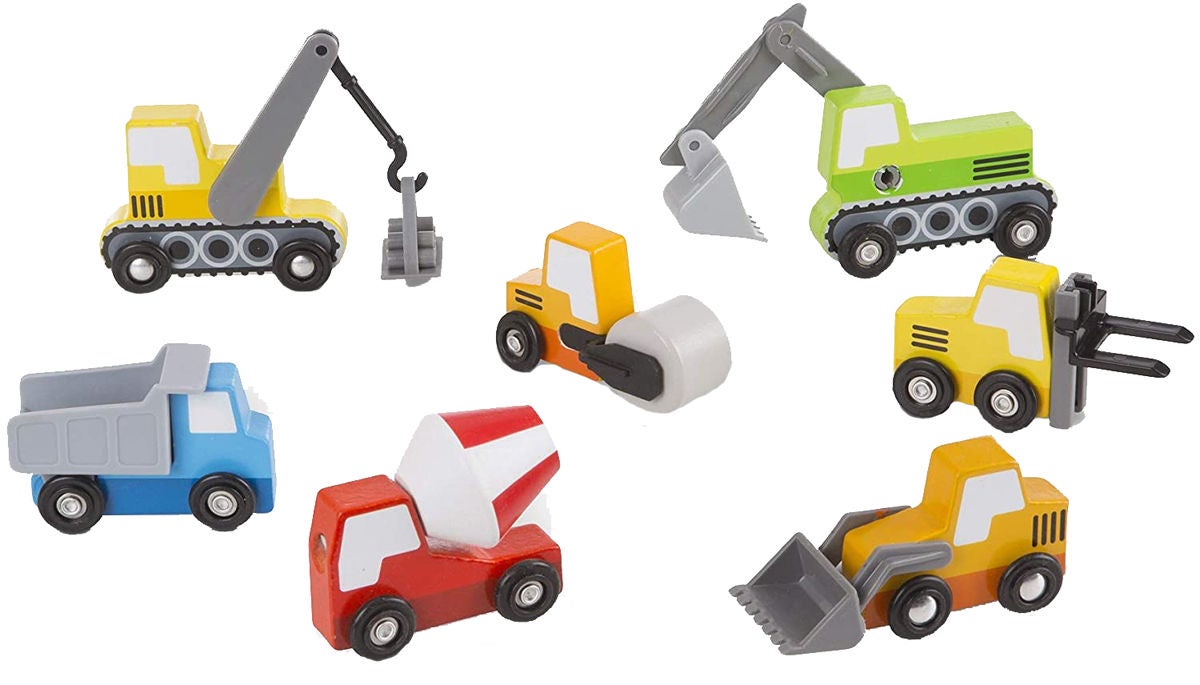 Melissa &  Doug Byggbilar i Trä 7-pack|