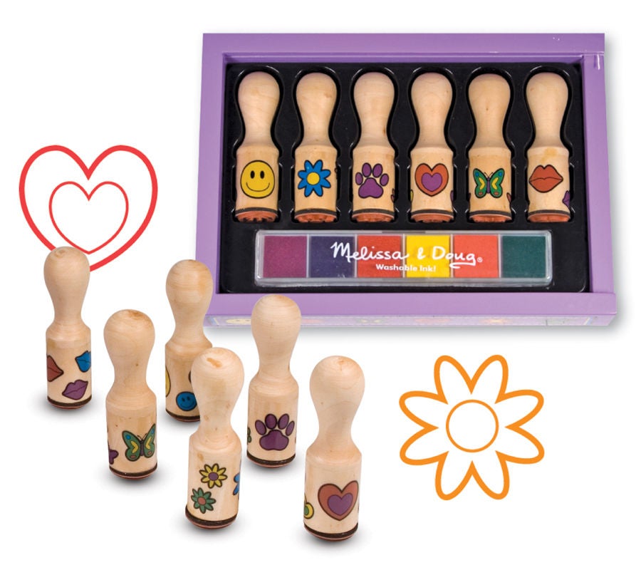 Melissa &  Doug Happy Handle Stamp Set|