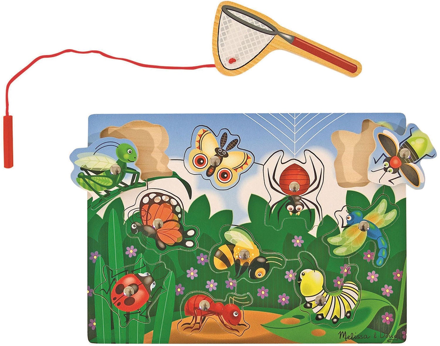 Melissa &  Doug Magnetisk Träspel Fånga Insekter
