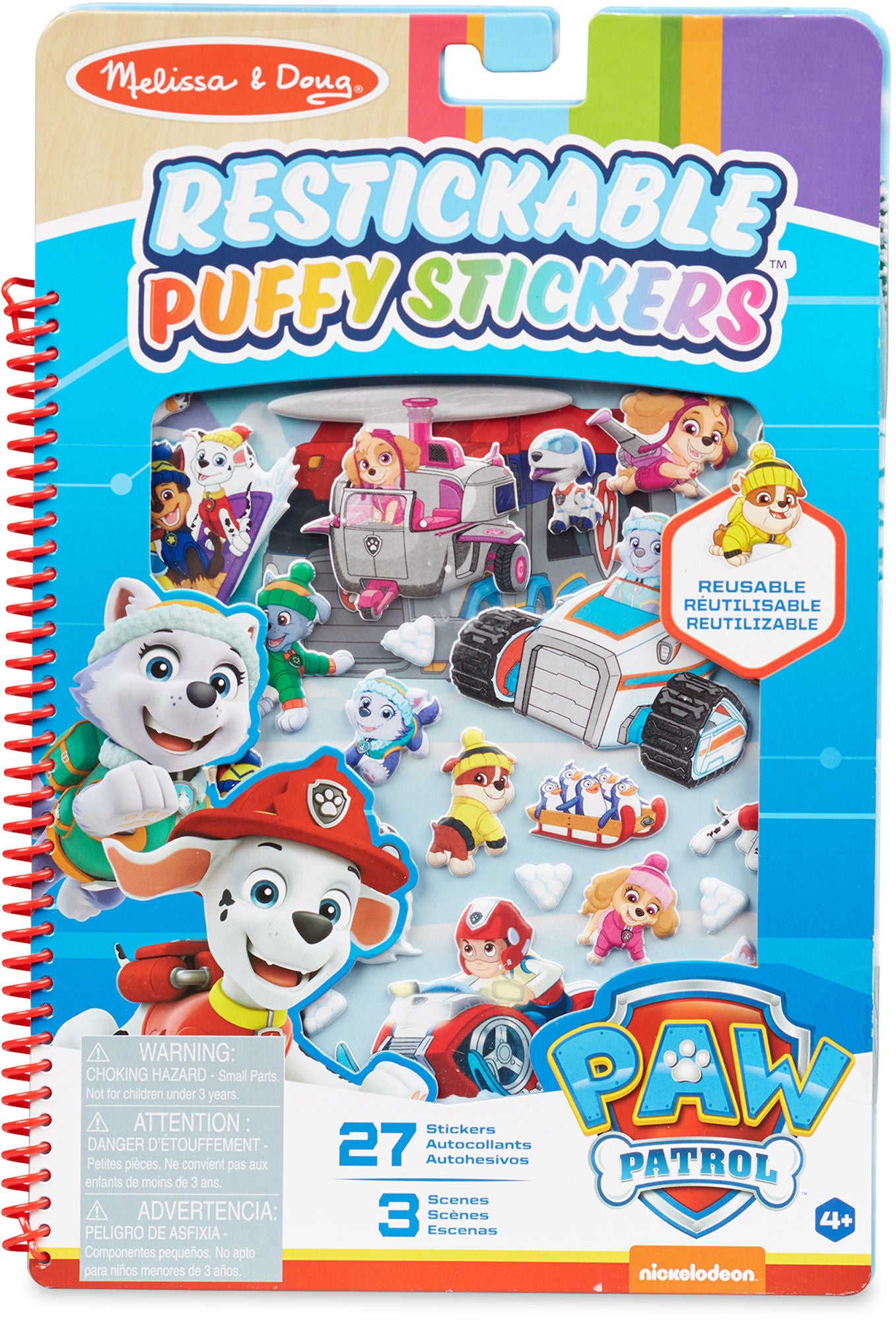 Melissa &  Doug Paw Patrol Klistermärkesbok Jakes Berg|
