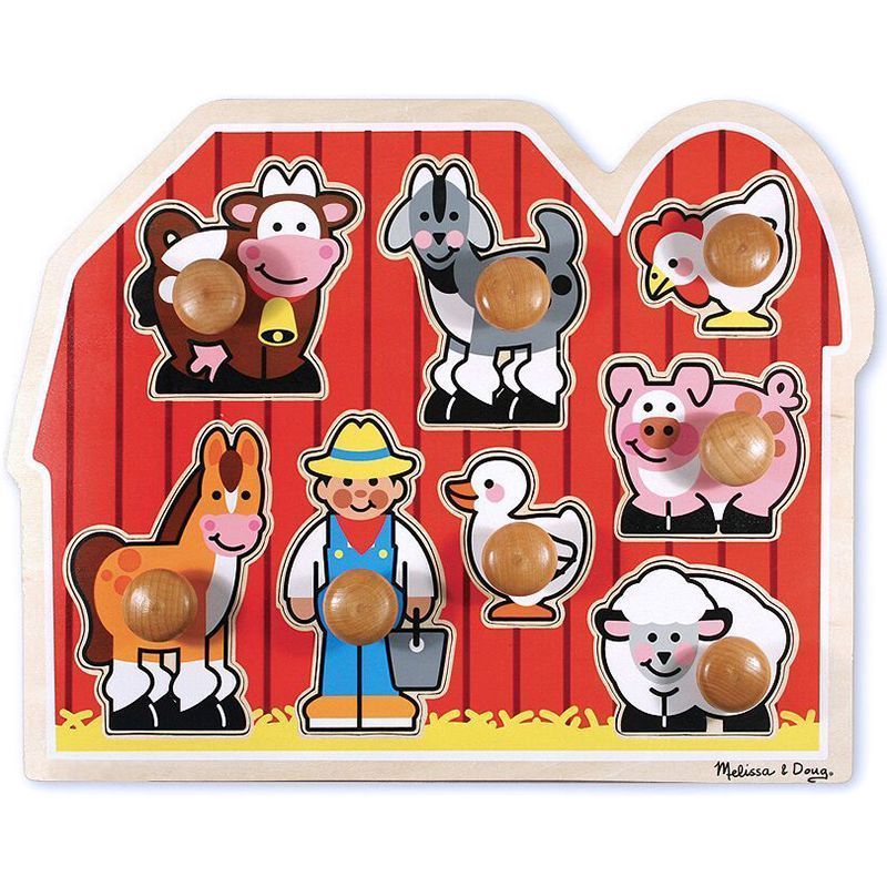 Melissa &  Doug Pussel Bondgård 8 Bitar