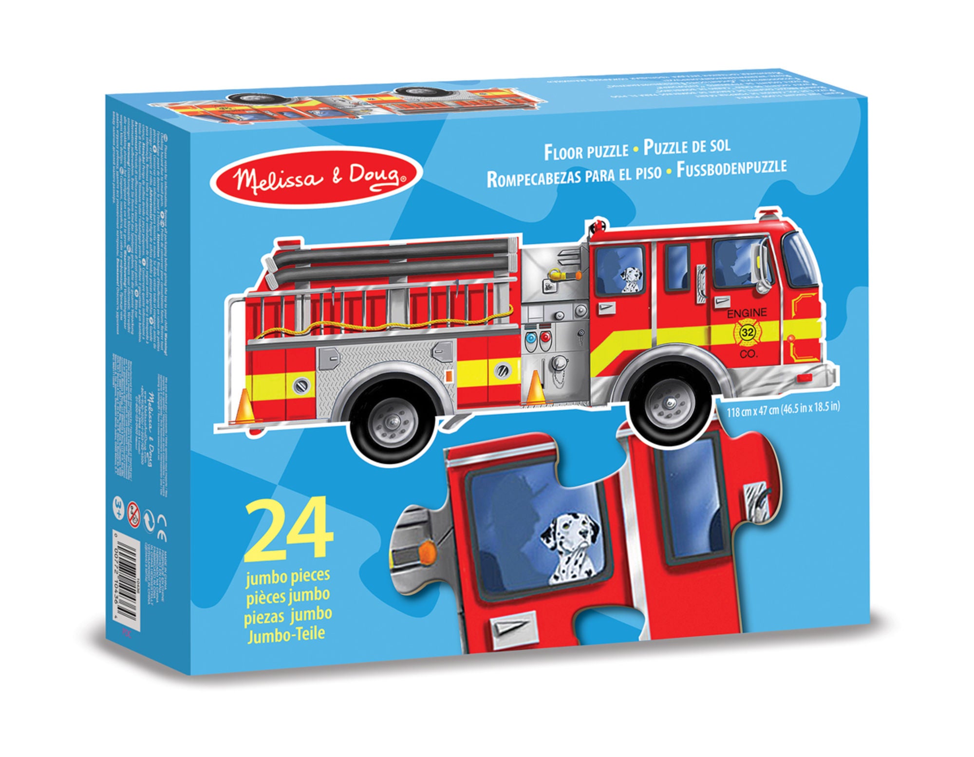 Melissa &  Doug Pussel Brandbil 24 Bitar|